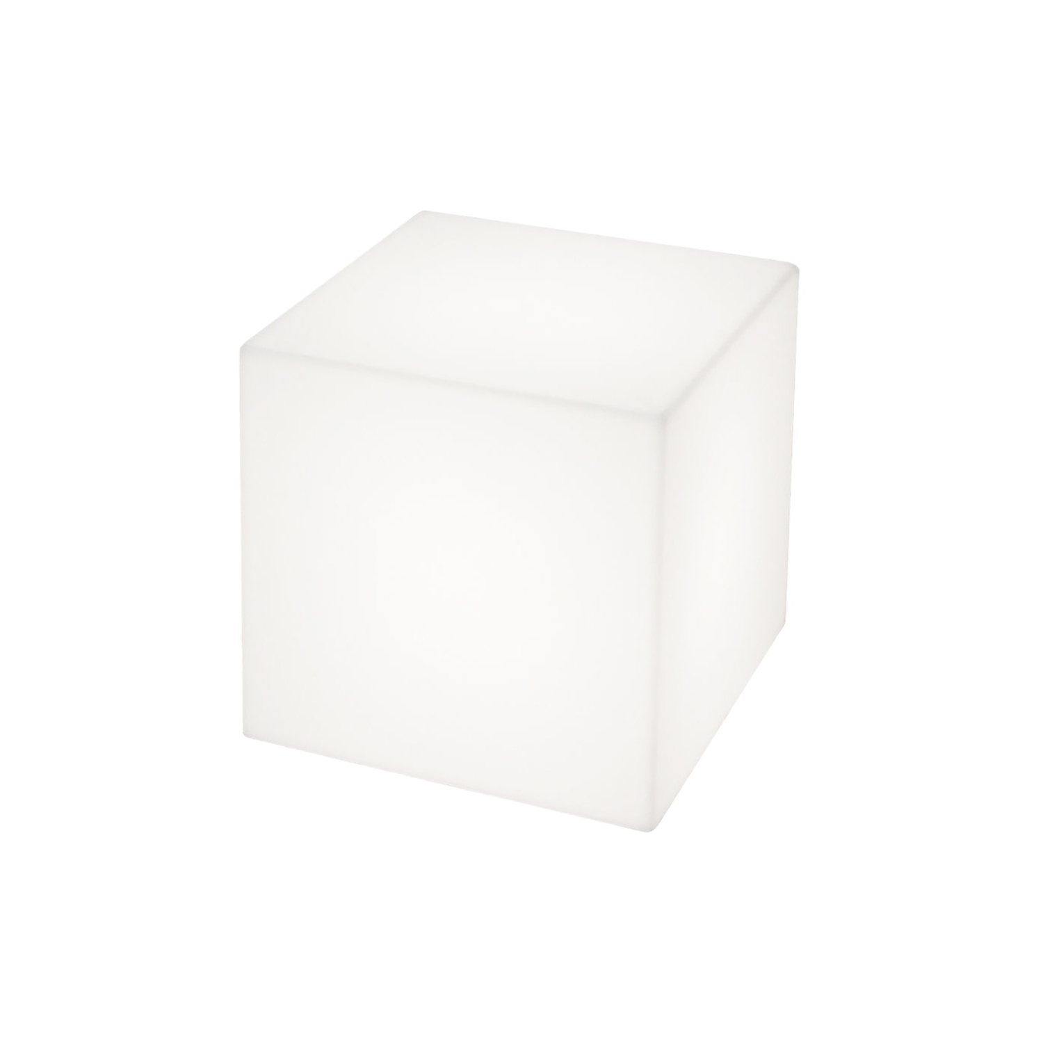 Slide White - Outdoor Lamp Cubo - Recyclable Polyethylene - Designer Giò Colonna Romano