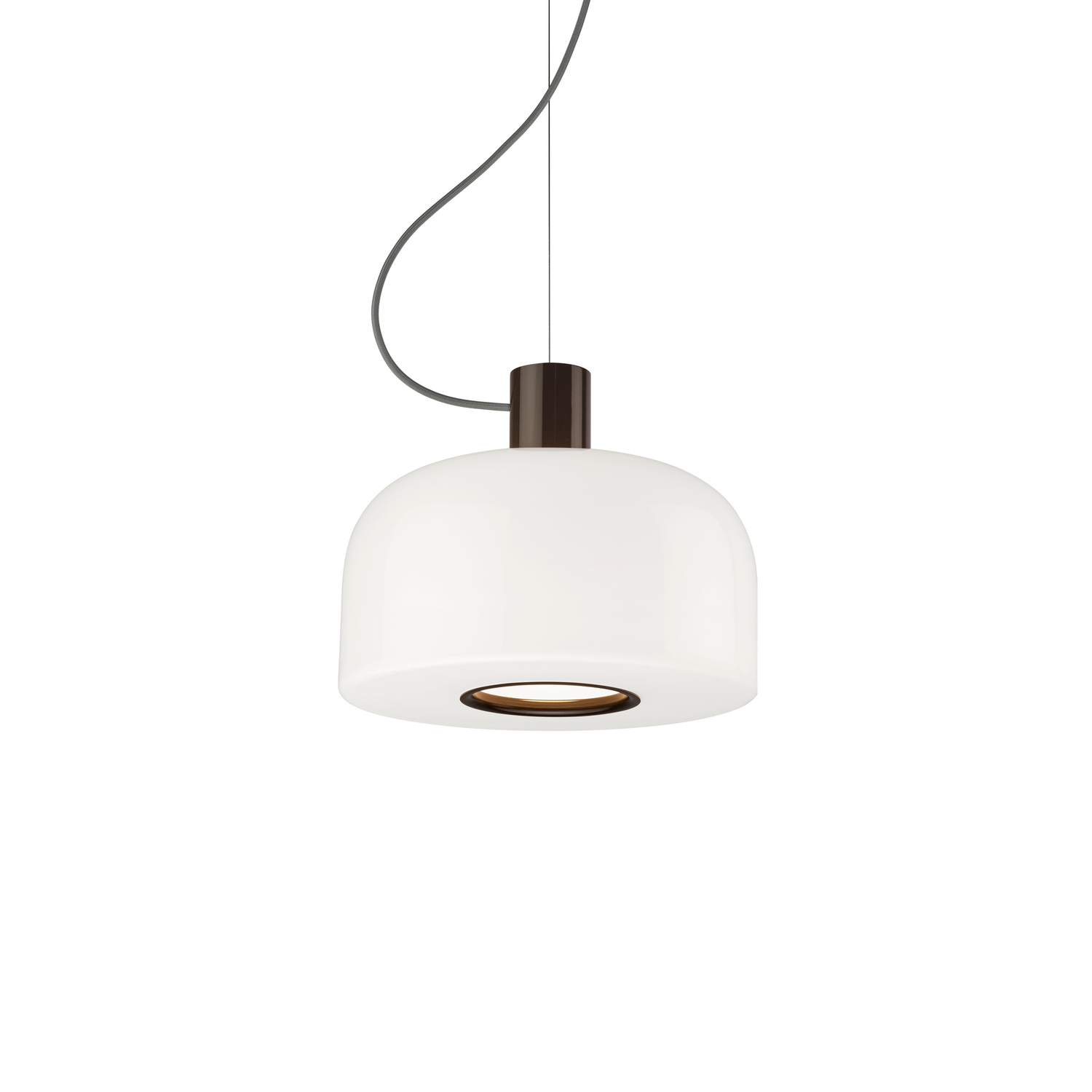 Flos Unisex Marron - Suspension Bellhop - Verre Opalin Triplex - Designer Barber & Osgerby