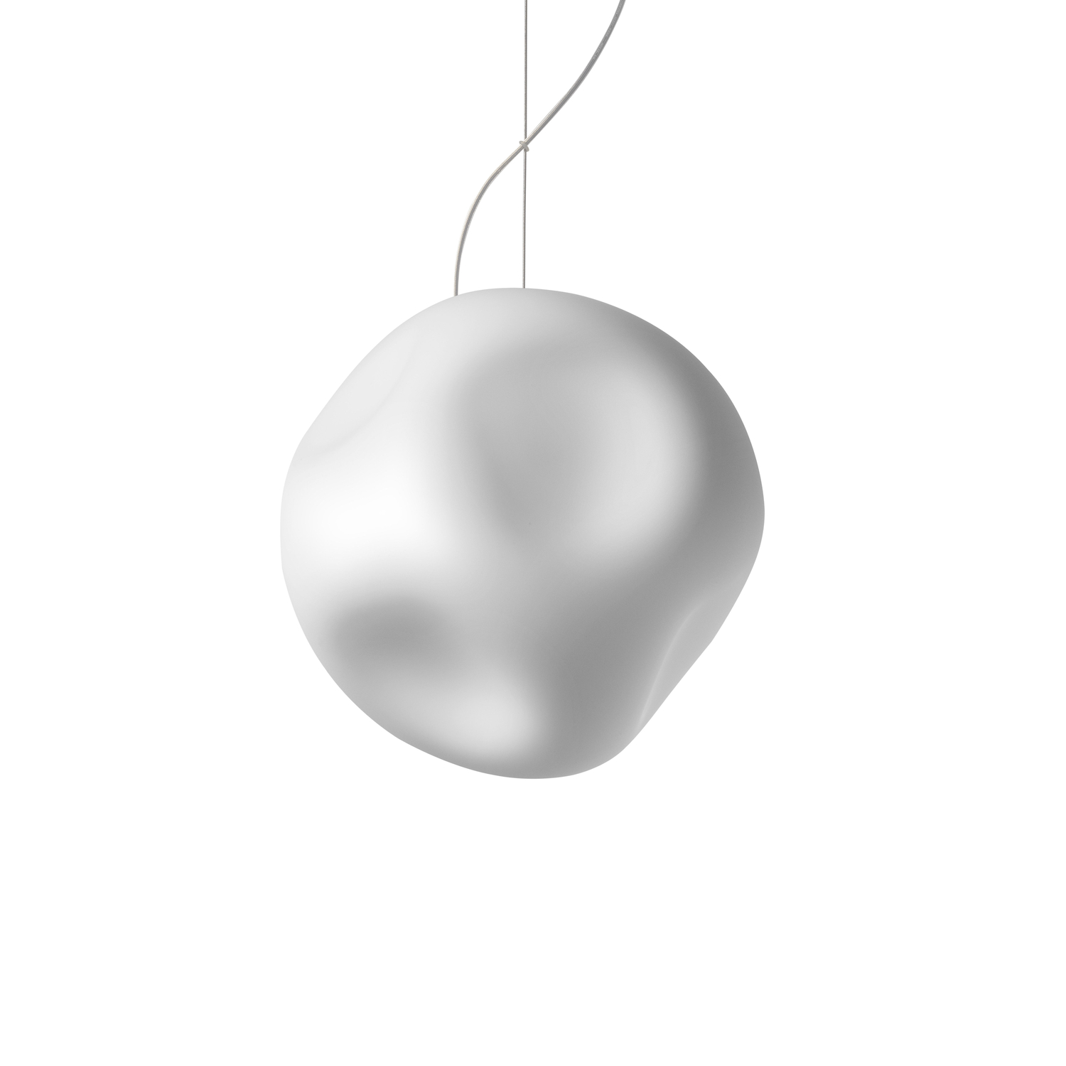 Foscarini - Pendelleuchte Hoba - Weiß - Mundgeblasenes Glas - Designer Ludovica & Roberto Palomba