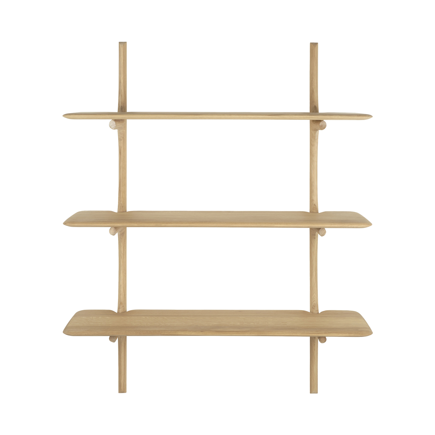 Ethnicraft - Shelf Pi - Natural Wood - Oiled Solid Oak - Designer Alain Van Havre