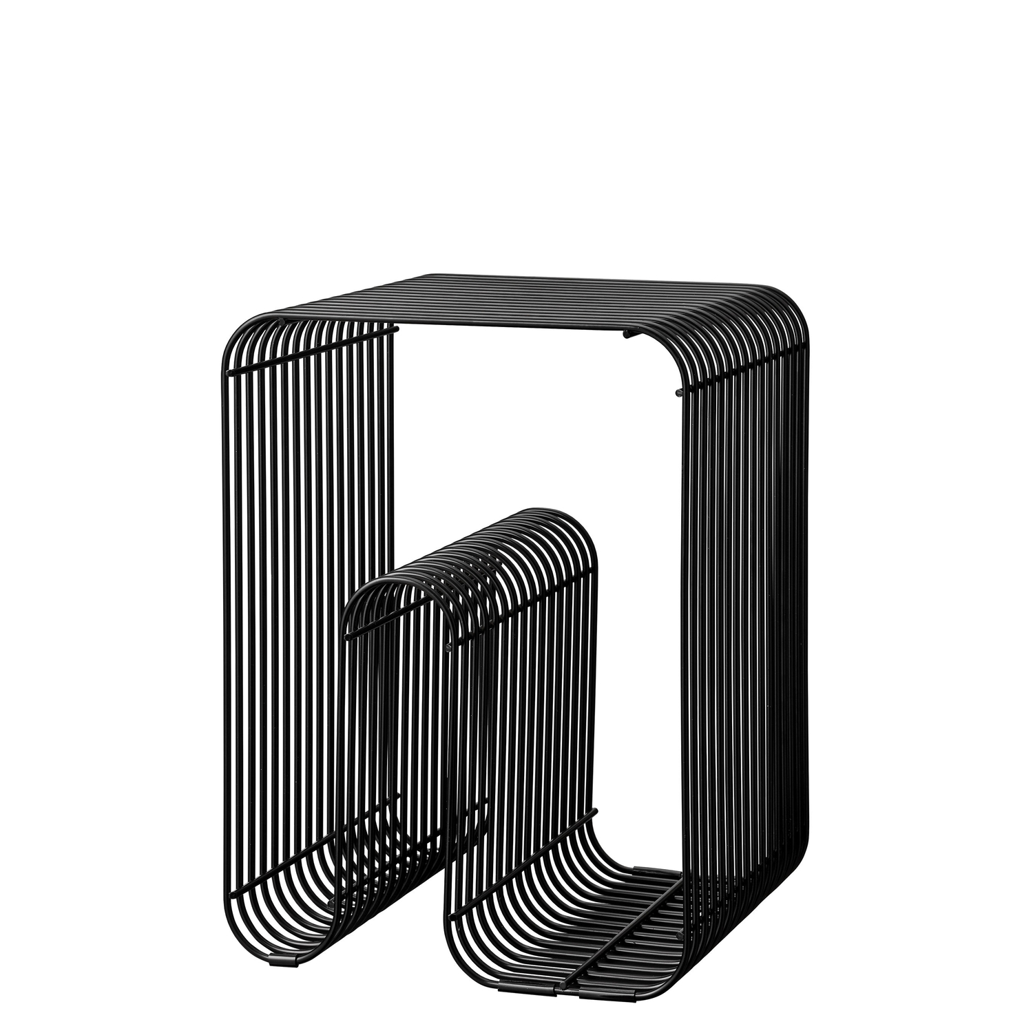Aytm Black - Stool Curva - Lacquered Iron