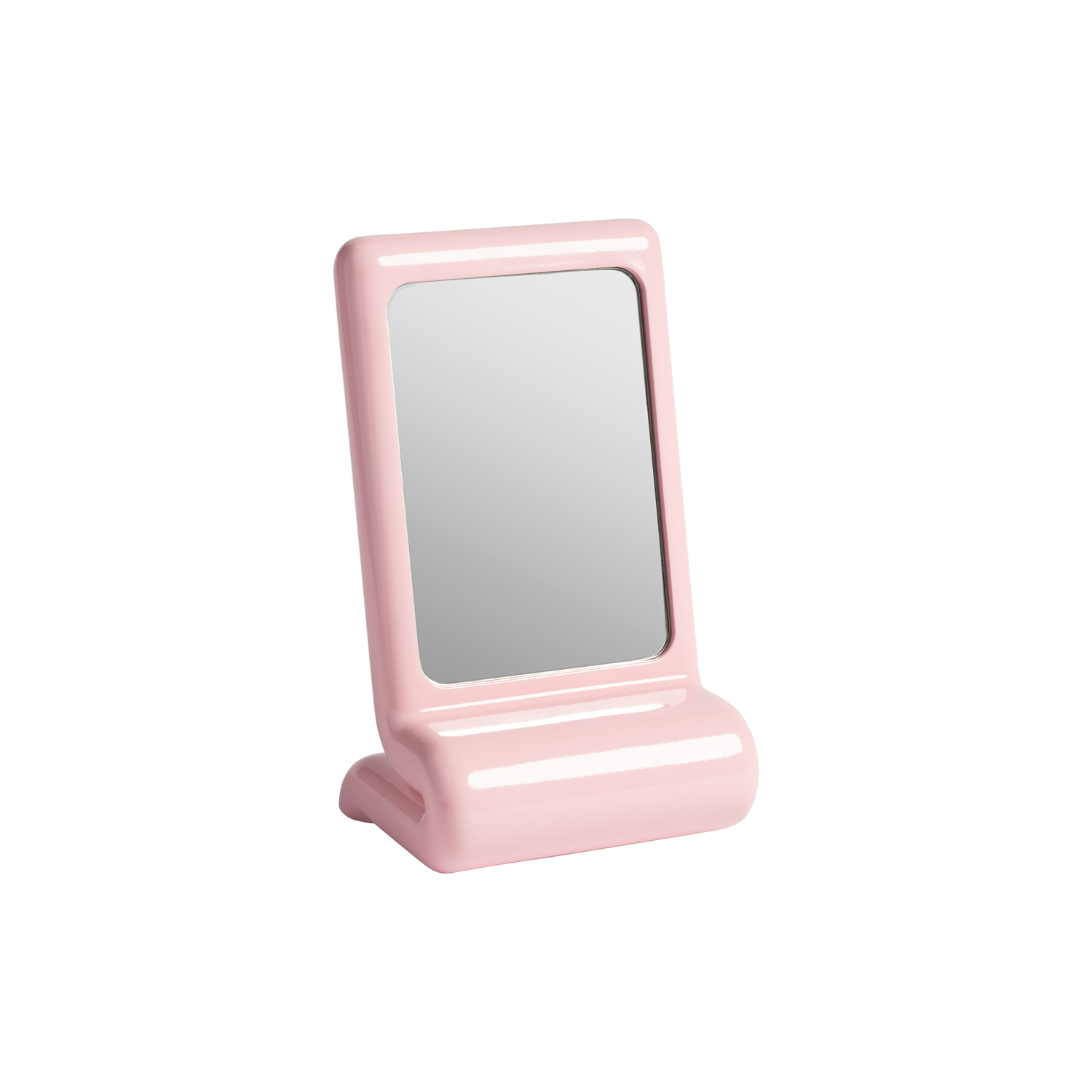 Klevering Pink & - Free Standing Mirror Vanity - Polyresin