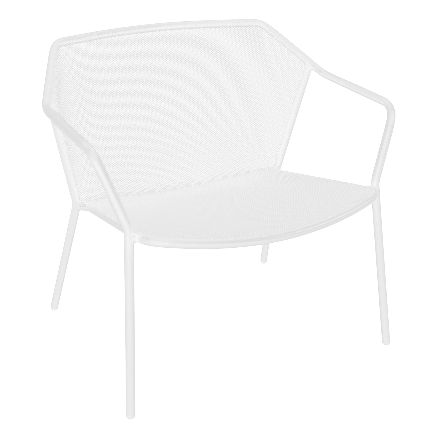 Emu White - Stackable Armchair Darwin - Varnished Steel - Designer Lucidipevere Studio