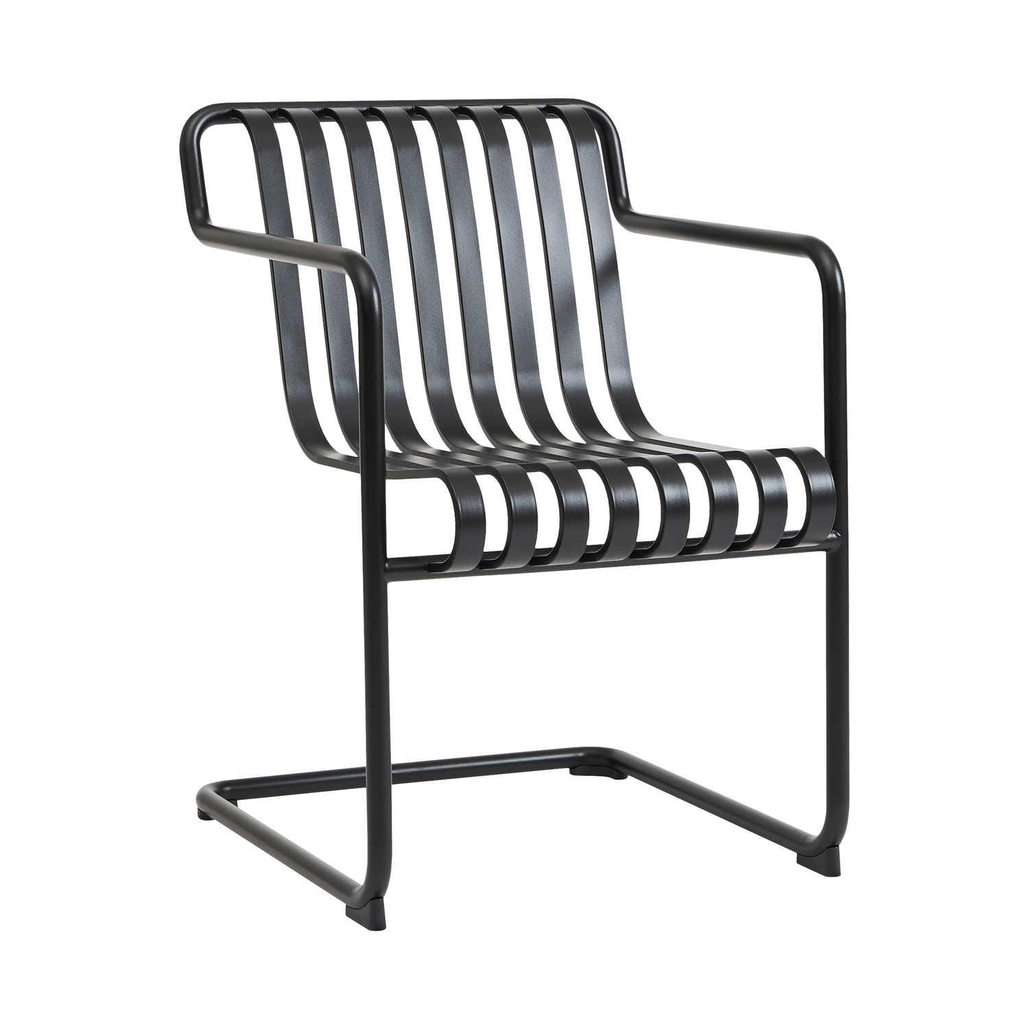 Hay Black - Dining Chair Palissade - Powder Coated Steel - Designer Ronan & Erwan Bouroullec
