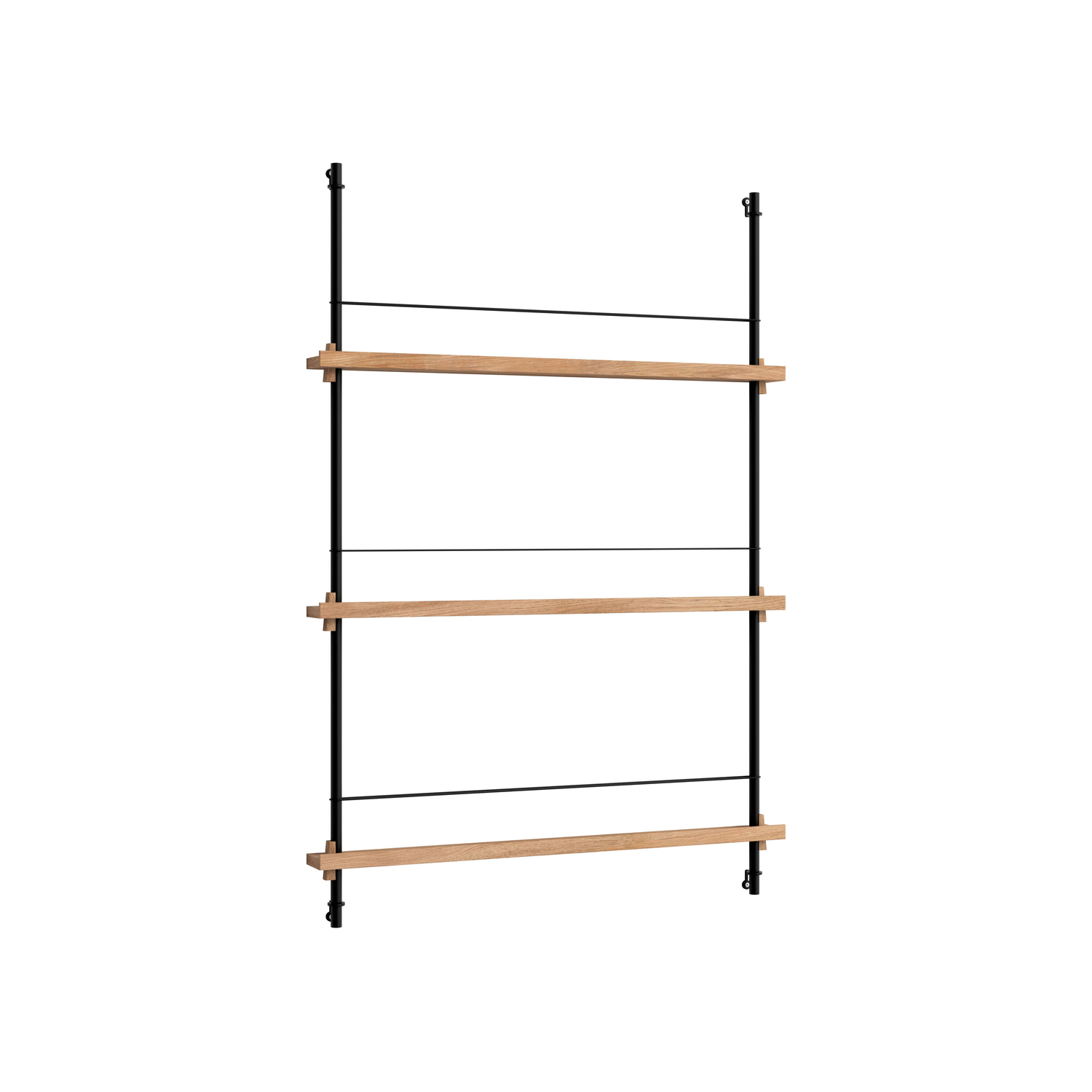 Moebe - Shelf Shelving System - Natural Wood - Oak Veneer Mdf