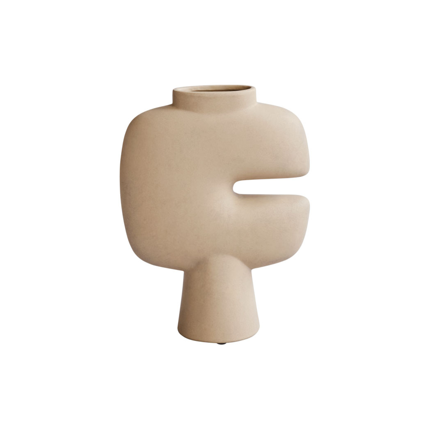 101 Copenhagen Beige - Vase Tribal - Ceramic - Designer Tommy Hyldahl