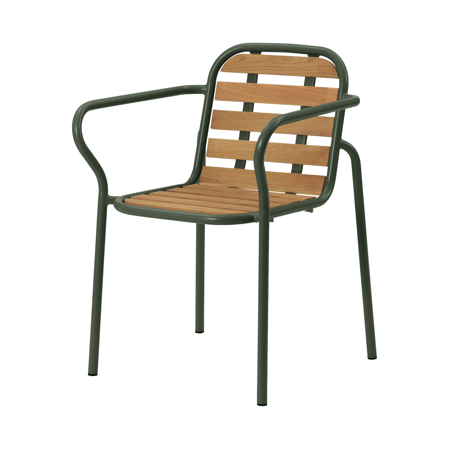 Normann Copenhagen Light/Black/Dark - Stackable Dining Chair Vig - Natural Wood - Oiled Robinia Wood - Designer Simon Legald