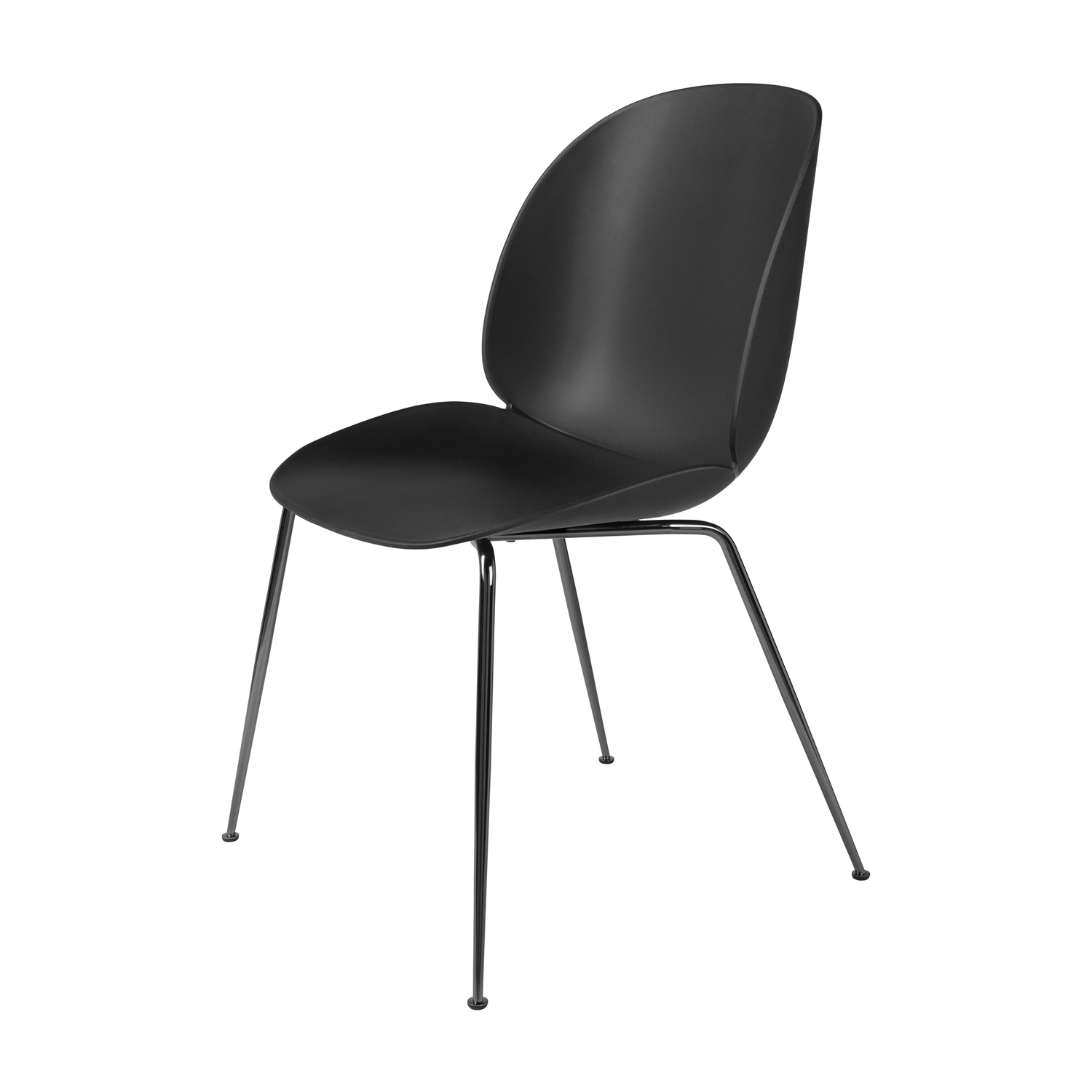 Gubi Black - Chair Beetle - Recycled Polypropylene - Designer Gamfratesi