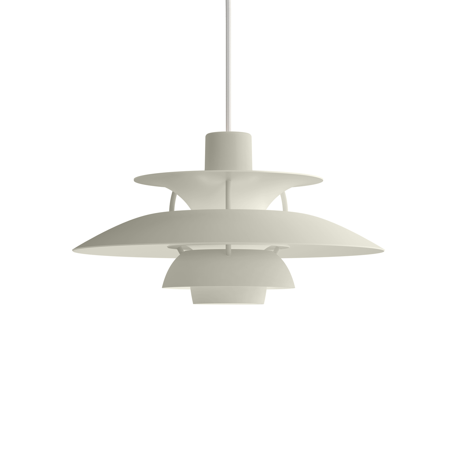 Louis Poulsen Grey - Pendant Ph - Lacquered Aluminium - Designer Poul Henningsen