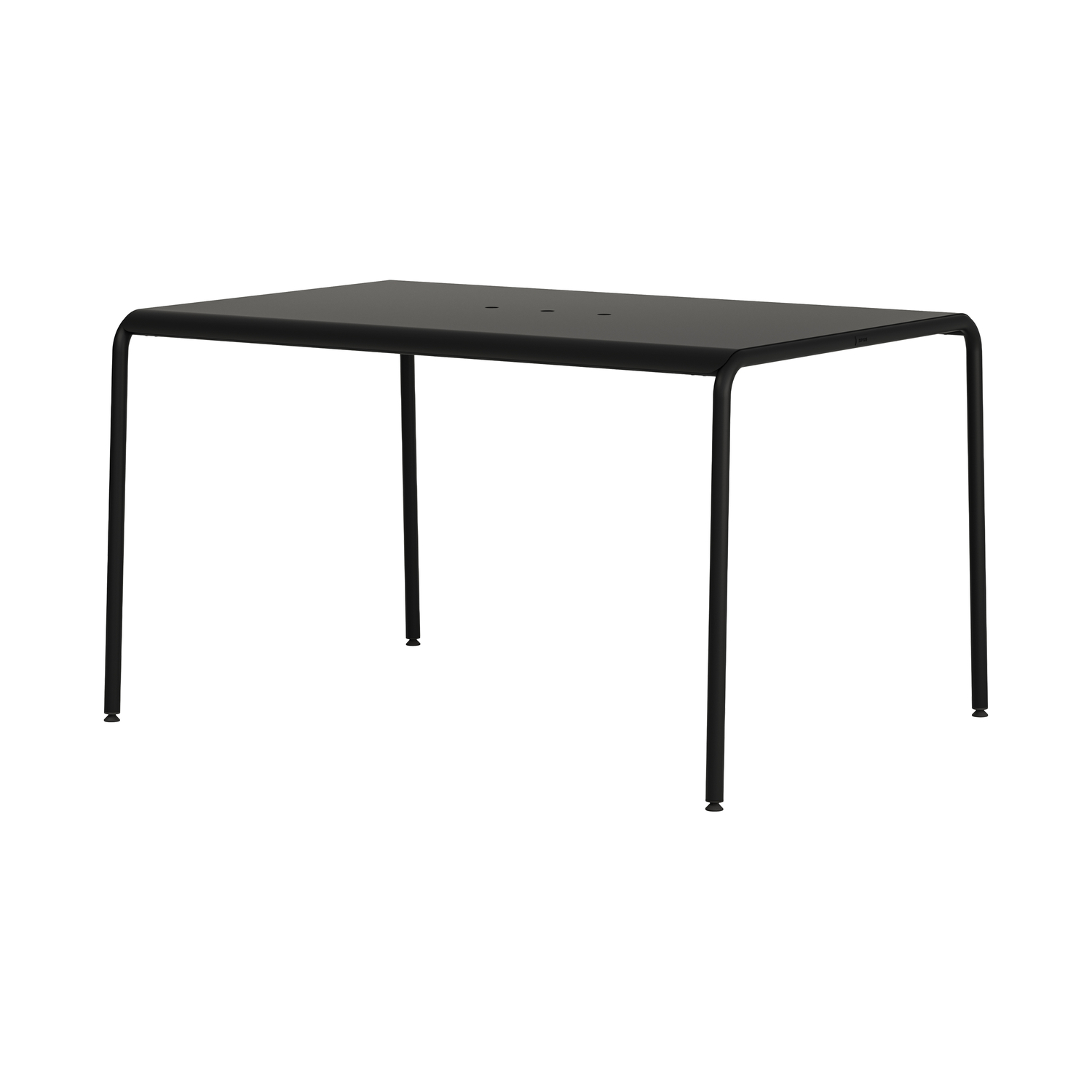 TIPTOE - Table rectangulaire Panorama - Noir - Acier thermolaqué
