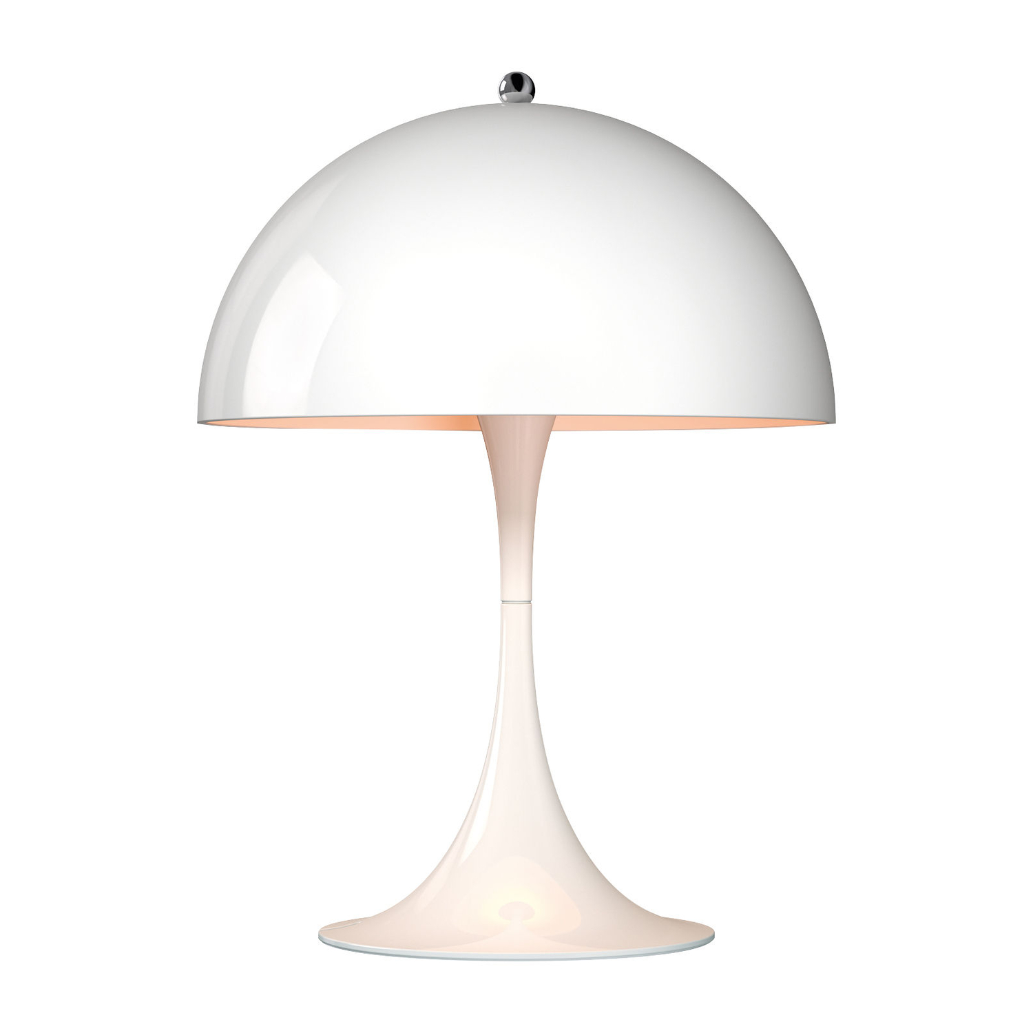 Louis Poulsen White - Table Lamp Panthella - Aluminium - Designer Verner Panton