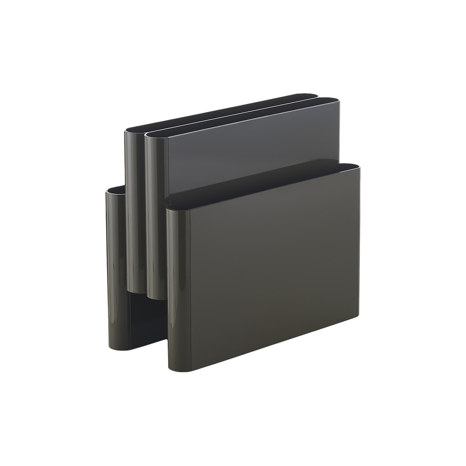 Kartell Black - Magazine Holder - Thermoplastic Technopolymer - Designer Giotto Stoppino
