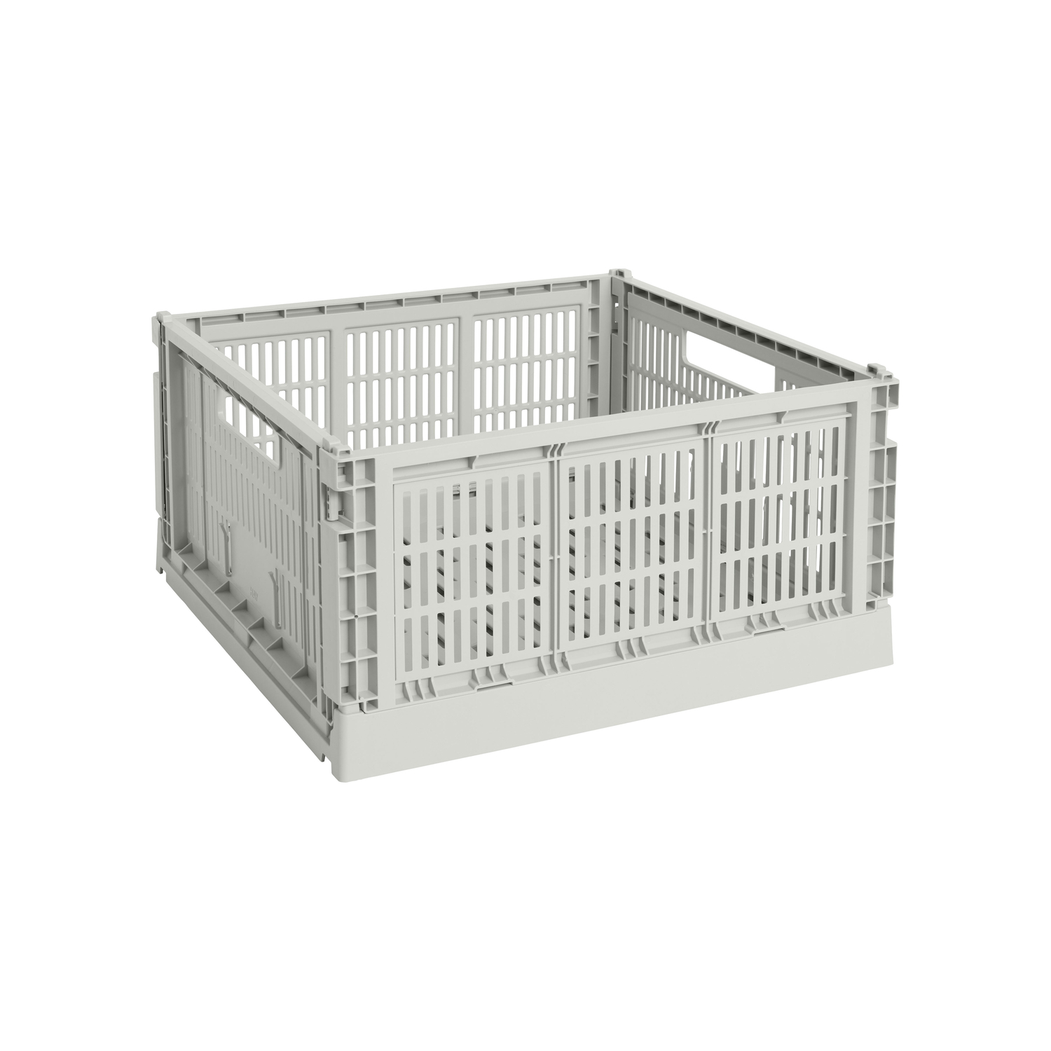 Hay Grey - Basket Colour Crate - Recycled Polypropylene - Designer Studio