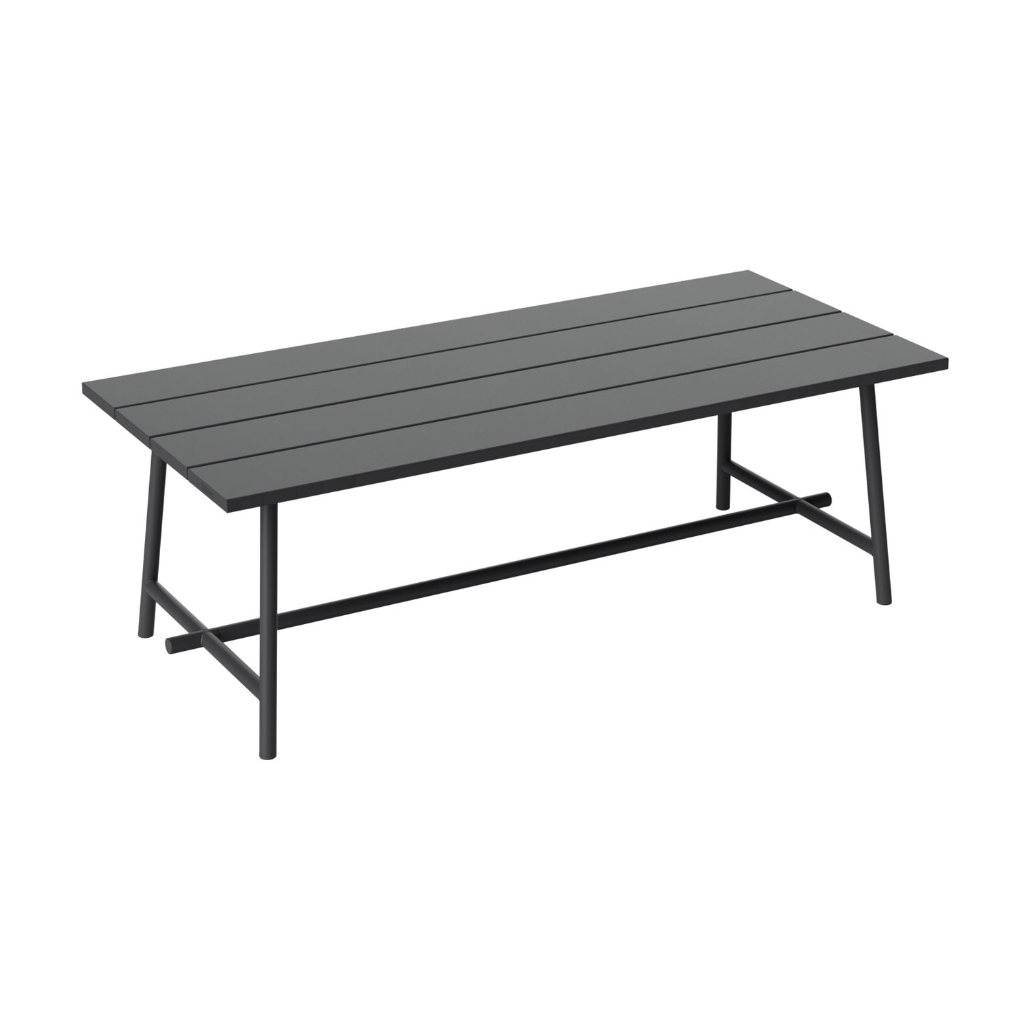 Fatboy Schwarz - Rechteckiger Tisch Fred's - Aluminium