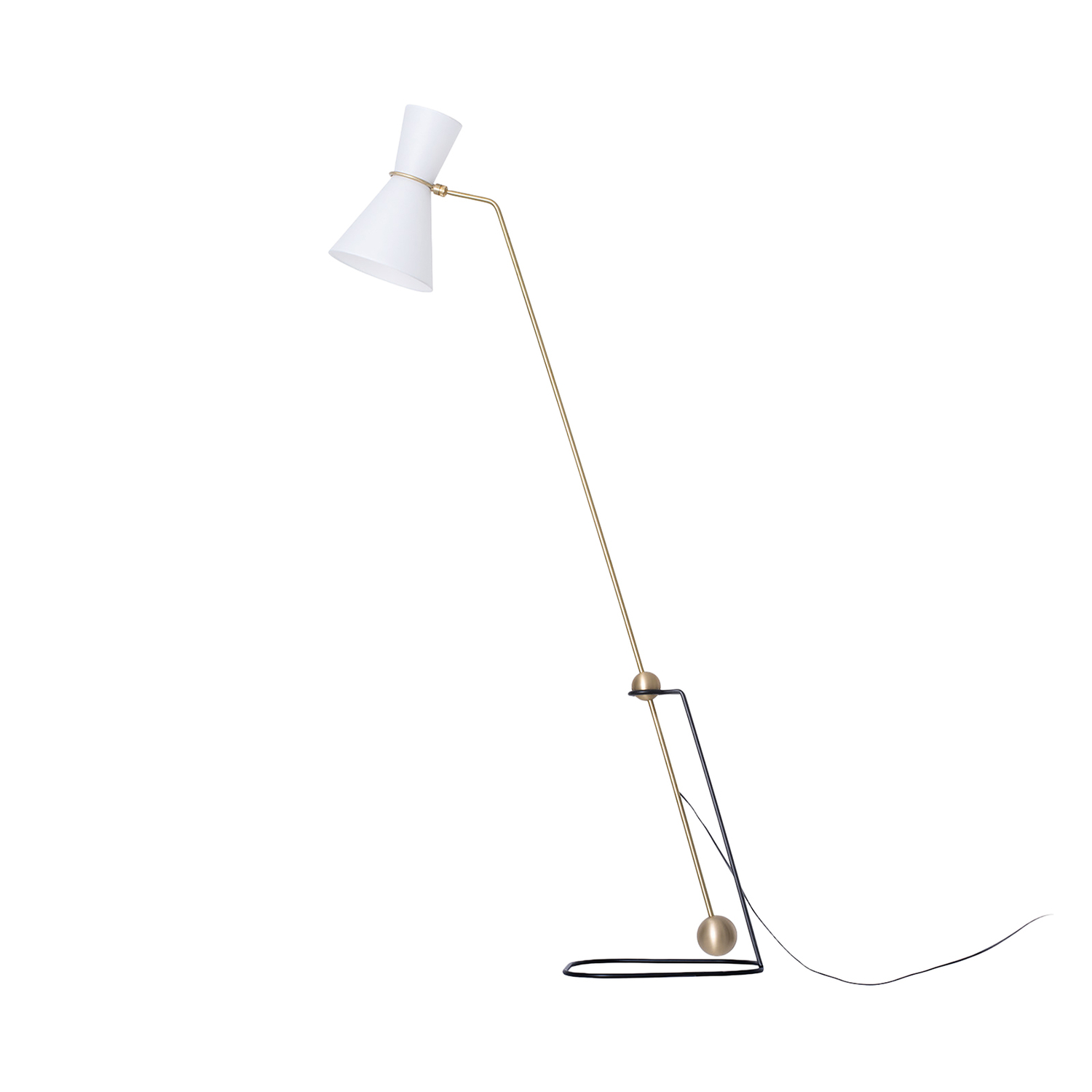 SAMMODE STUDIO - Liseuse orientable Pierre Guariche - Blanc - Papier - Designer Pierre Guariche