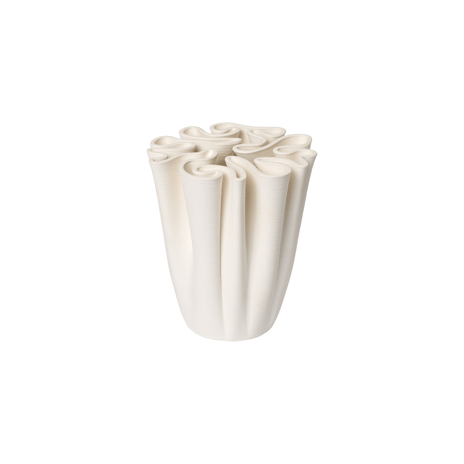 Ferm Living White - Vase Dedali - Sandstone