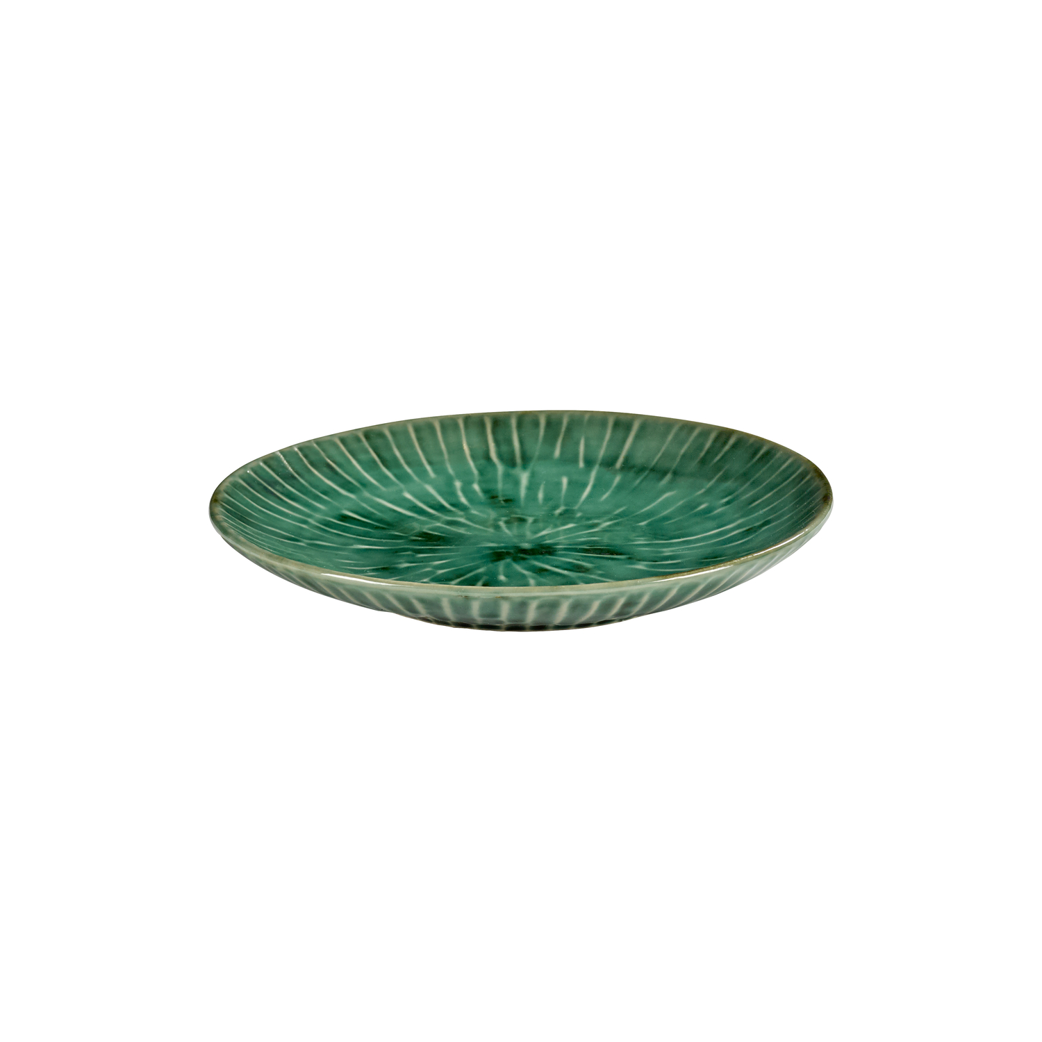 Serax Green - Ø 22 Cm - Set Of 2 Verde Lanza - Enamelled Sandstone - Designer Pascale Naessens