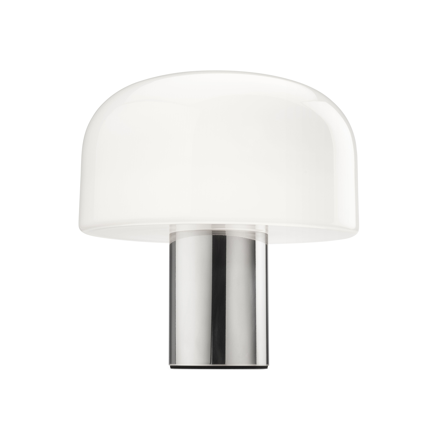 Flos Silver - Table Lamp Bellhop - Triplex Opaline Glass - Designer Jay Osgerby