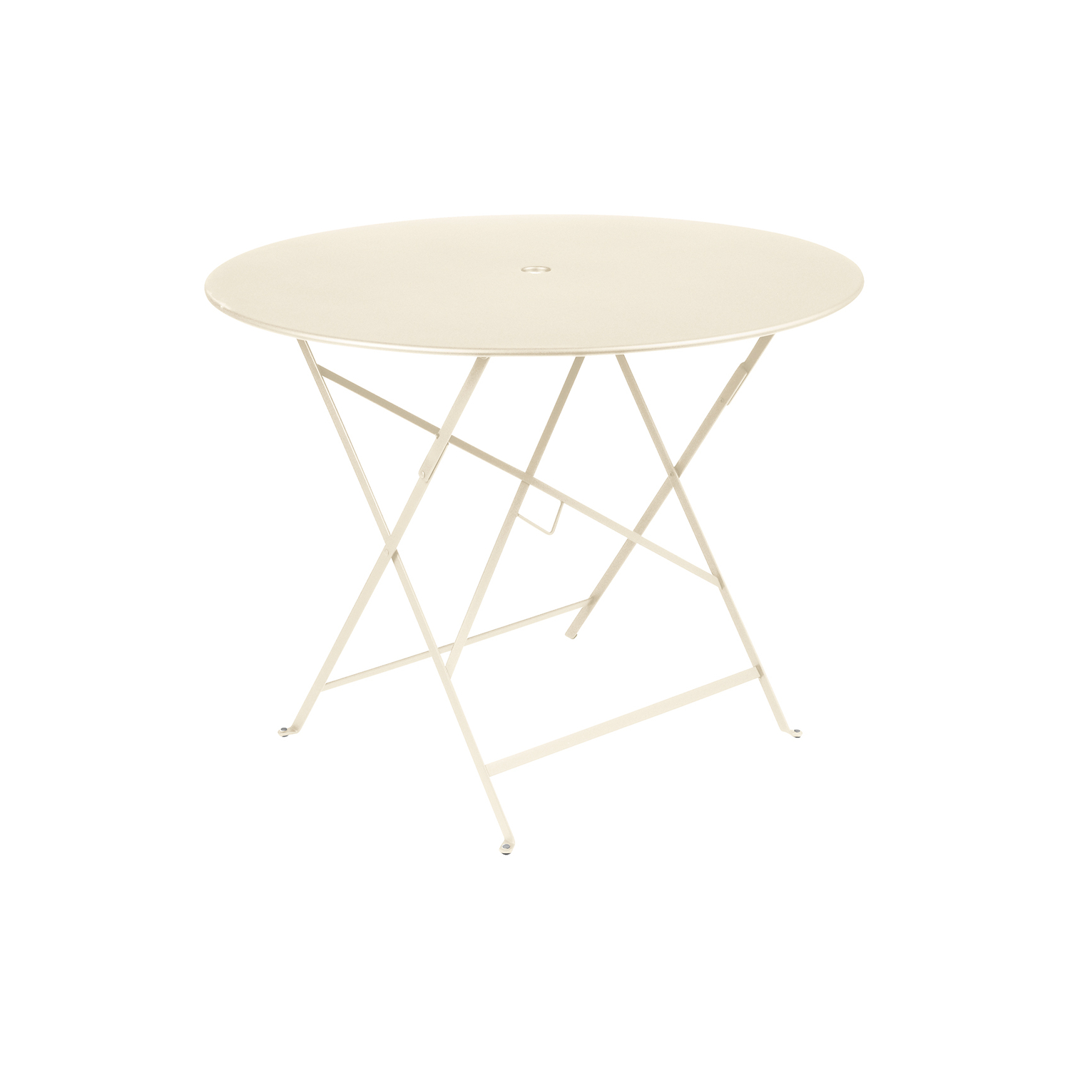Fermob Beige - Round Table Bistro - Lacquered Steel - Designer Studio