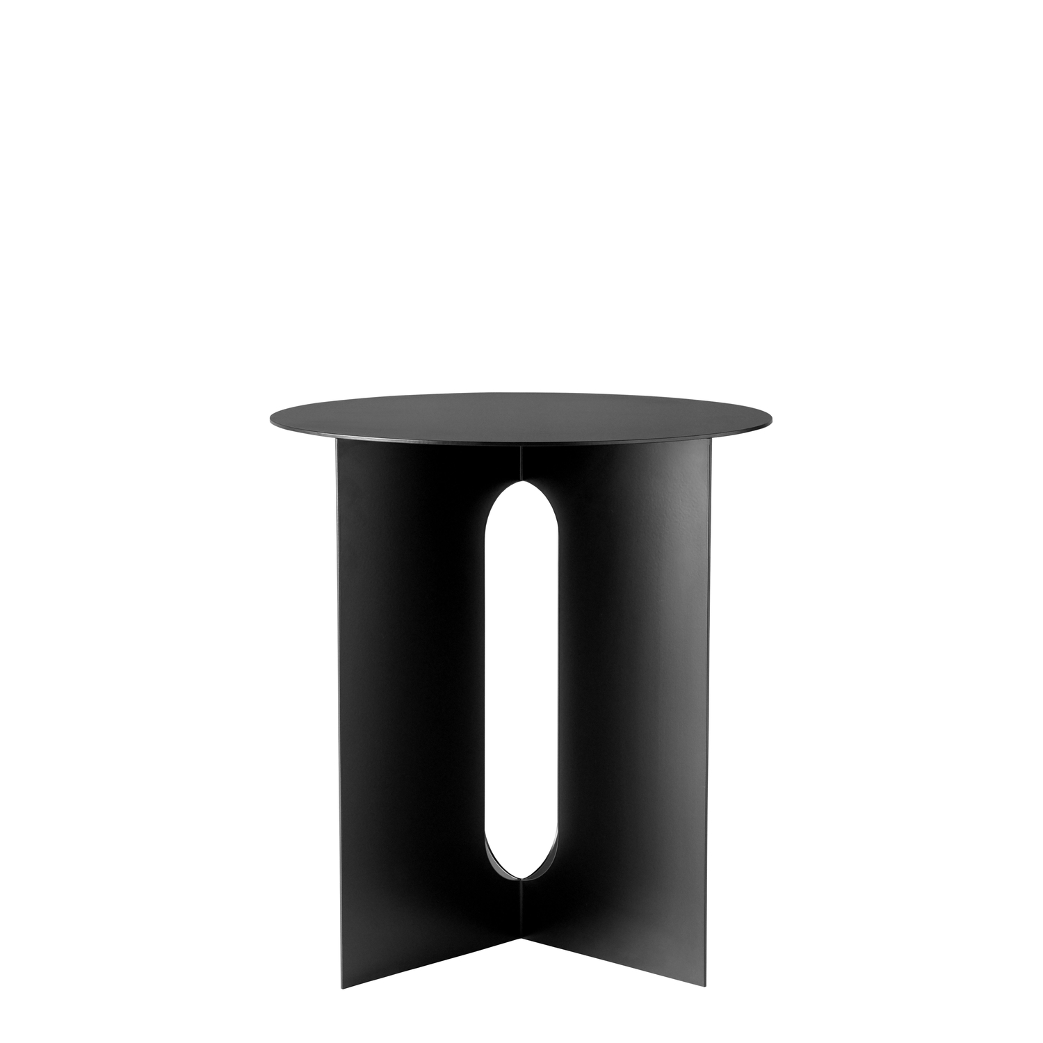 Audo Copenhagen Black - End Table Androgyne - Epoxy Steel - Designer Danielle Siggerud