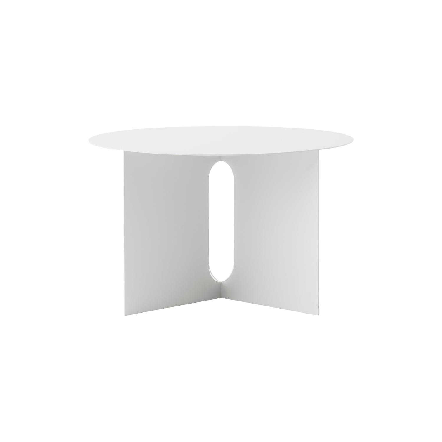 Audo Copenhagen White - Coffee Table Androgyne - Epoxy Steel - Designer Danielle Siggerud