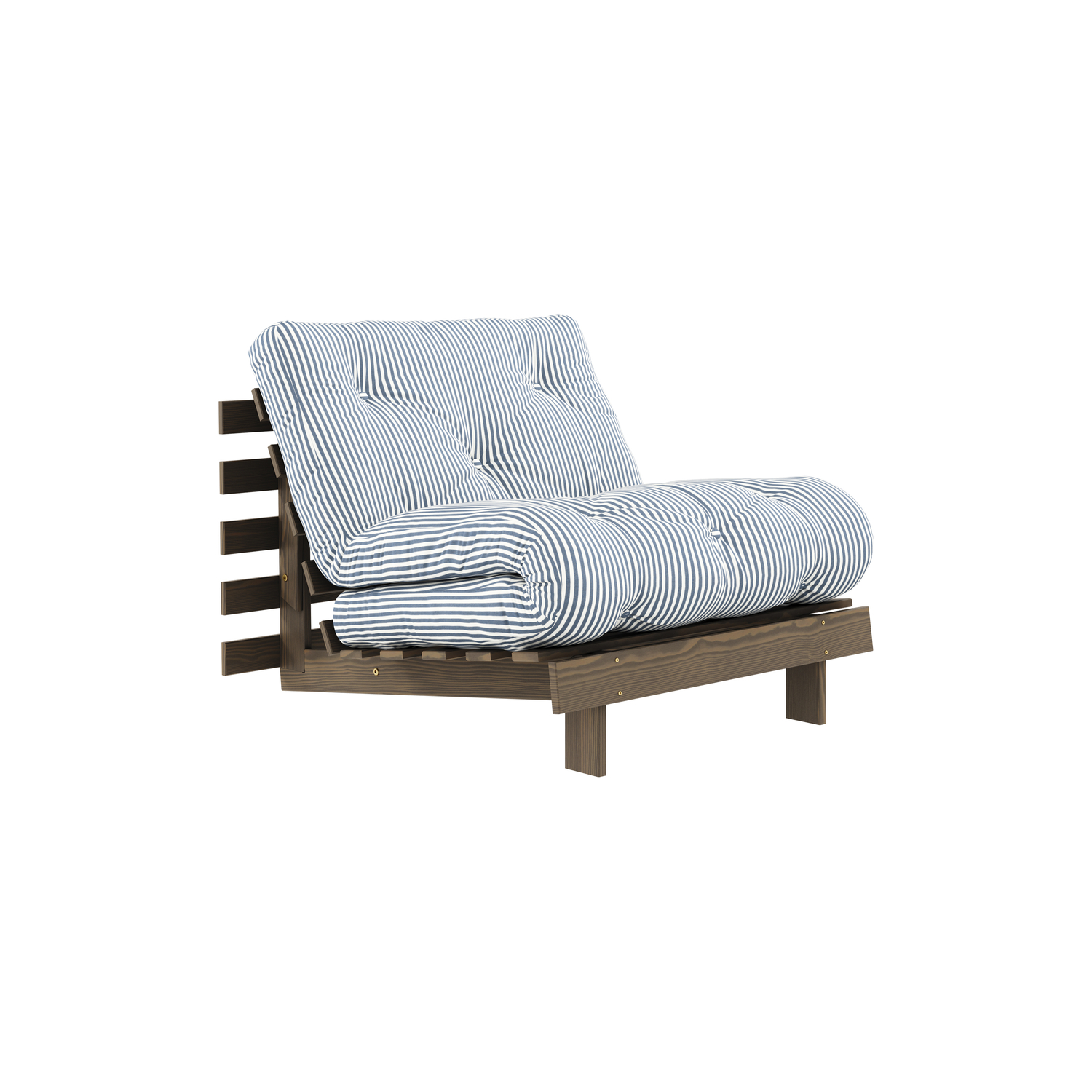 KARUP - Fauteuil convertible Roots - Bleu - Pin massif certifié FSC laqué