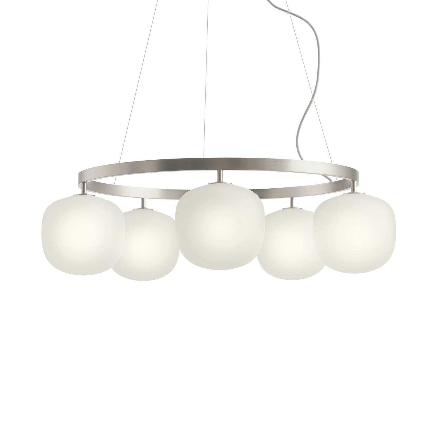 Muuto Silver - Pendant Rime - Mouth Blown Glass - Designer Taf Studio