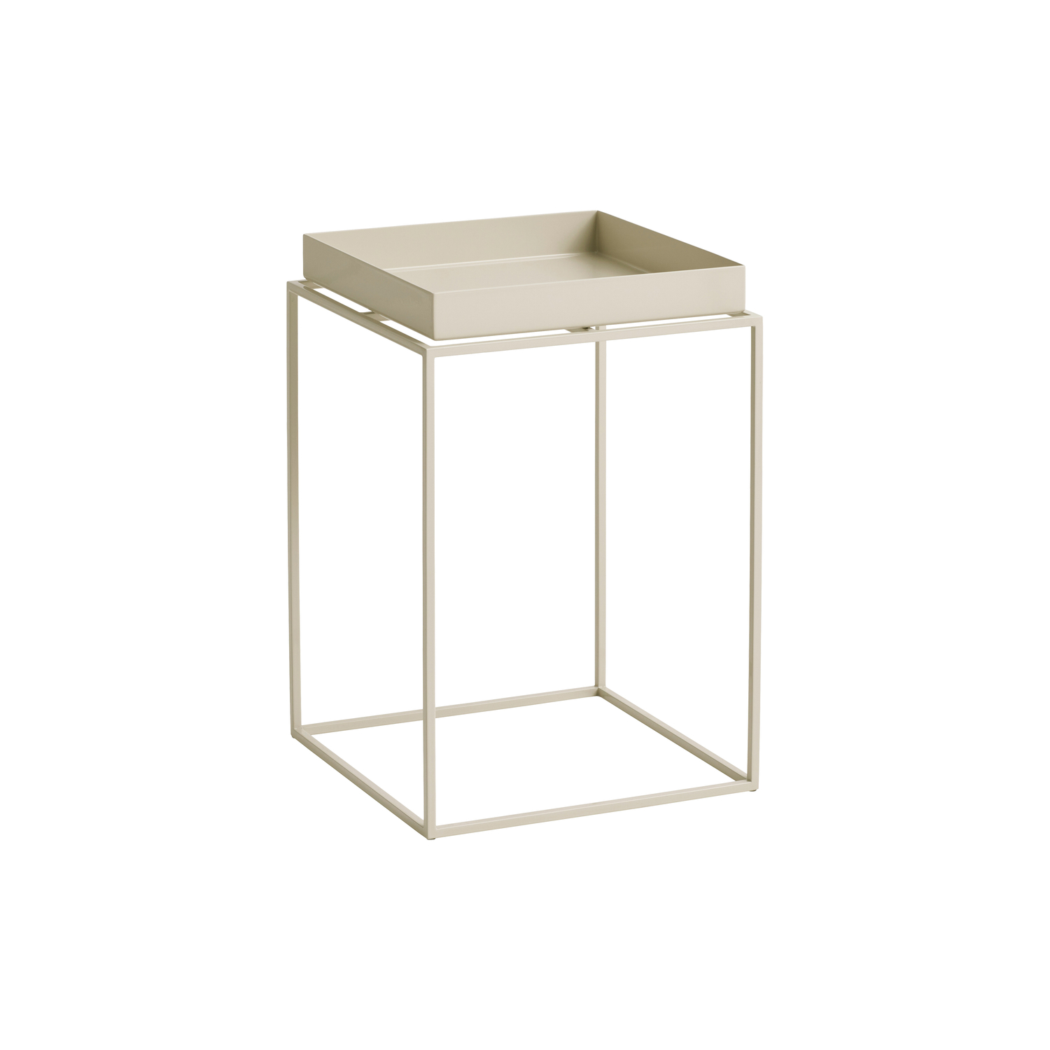Hay - Table d'appoint Tray - Beige - Acier thermolaqué - Designer Hay Studio