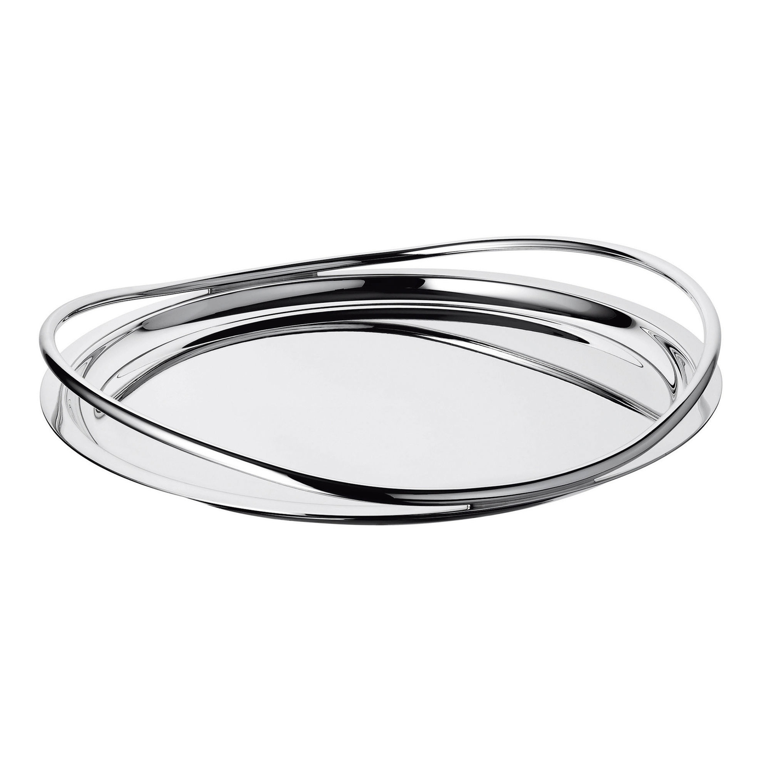 Christofle Silver - Tray Vertigo - Metal - Y Metal - Designer Andrée Putman