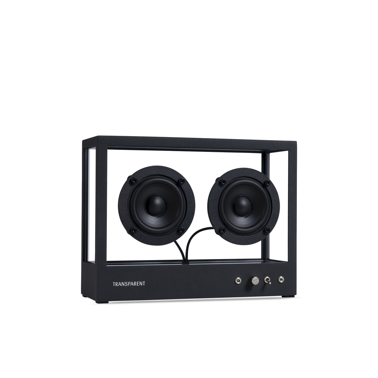 Transparent Speaker Black - Bluetooth Speaker Transparent - Aluminium - Designer Studio People People