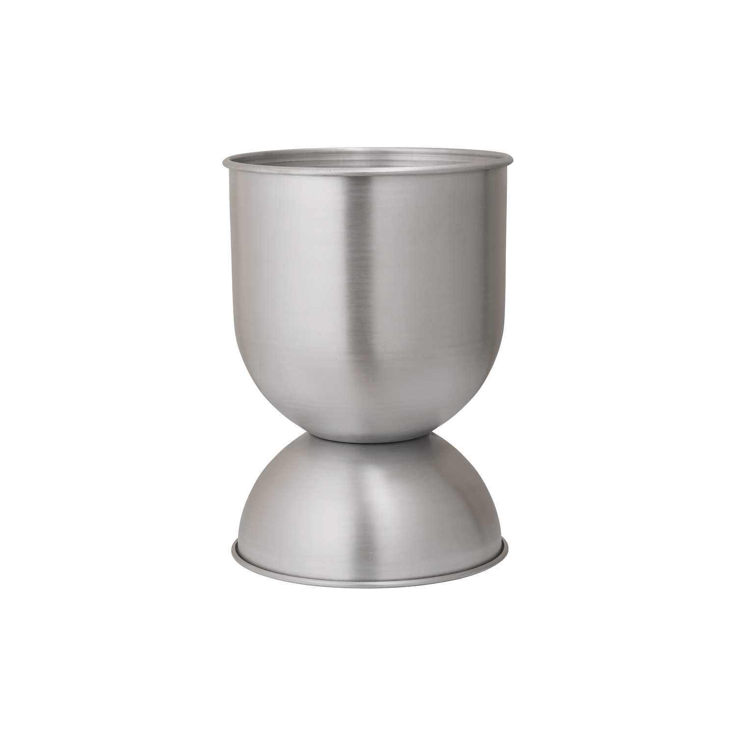 Ferm Living Silver - Flowerpot Hourglass - Aluminium - Designer Trine Andersen