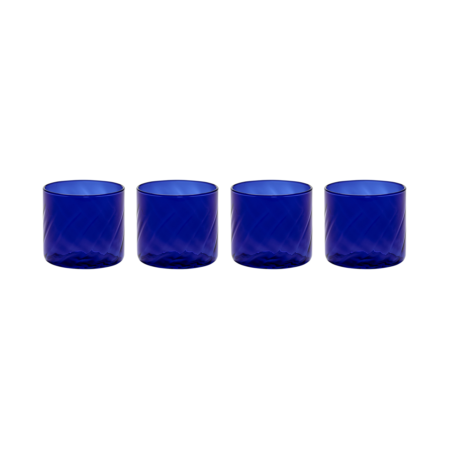Serax Blue - Set Of 4 Yam - Borosilicated Glass - Designer Waww La Table