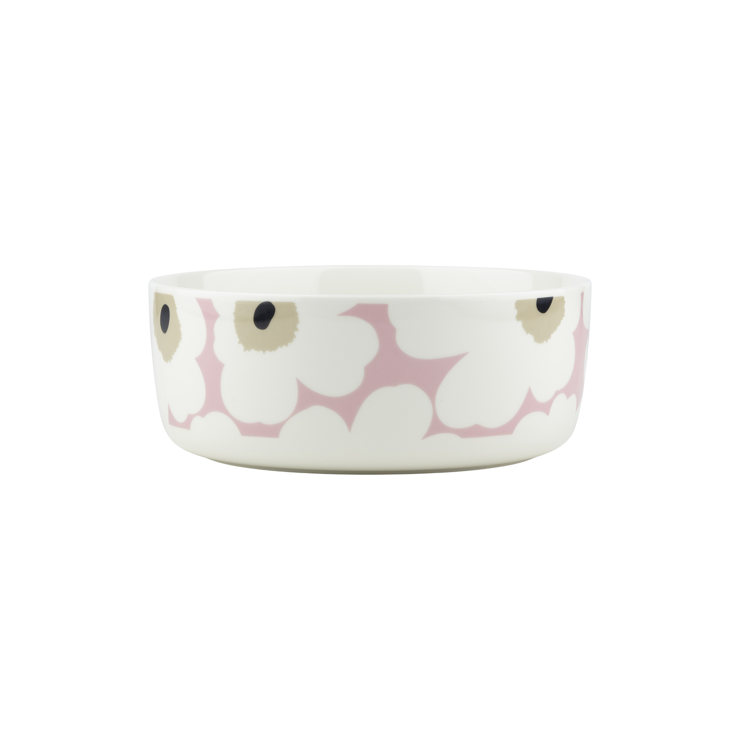 Marimekko Pink - Salad Bowl Unikko - Sandstone - Designer Maija Isola
