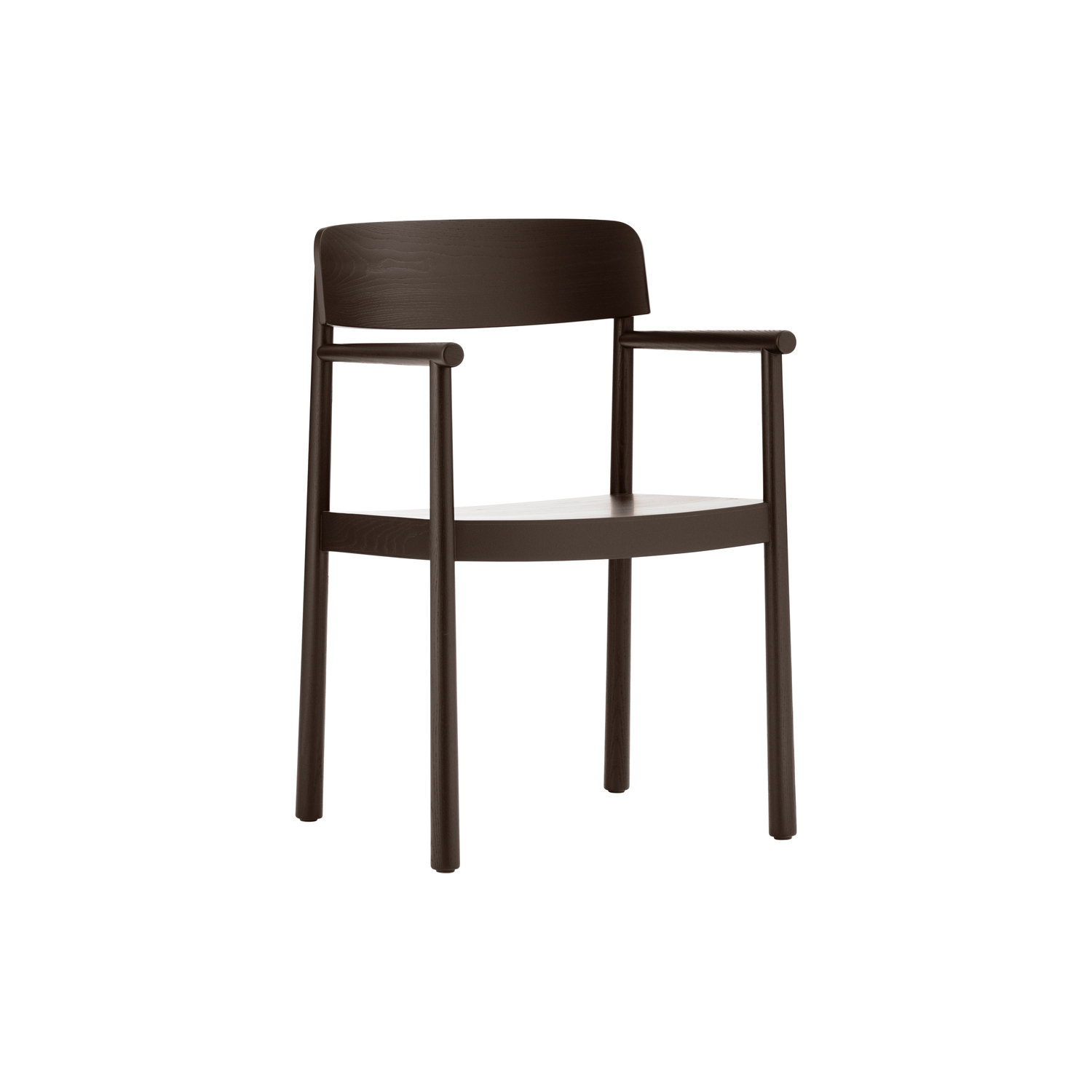 Normann Copenhagen Brown - Armchair Timb - Ash Plywood - Designer Simon Legald