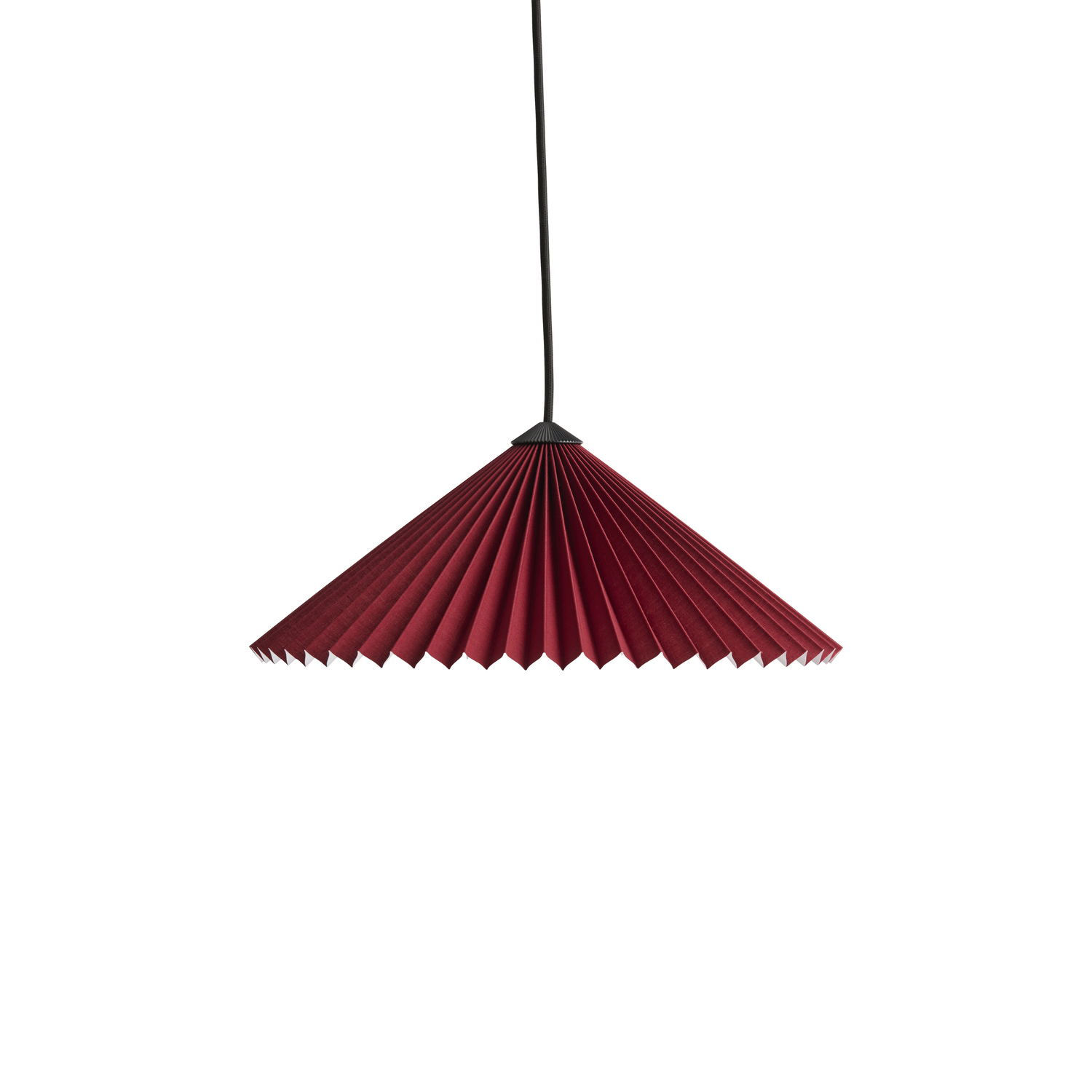 Hay Red - Pendant Matin - Pleated Coated Cotton - Designer Inga Sempé