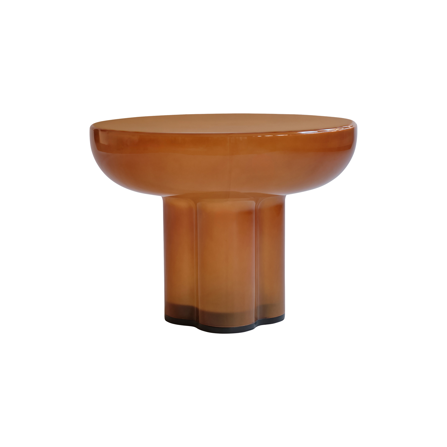 101 COPENHAGEN - Table basse Crown - Orange - Verre soufflé bouche - Designer Tommy Hyldahl