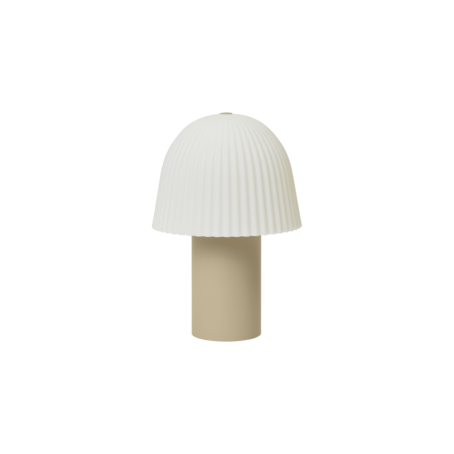 Ferm Living Beige - Wireless Rechargeable Lamp Frill - Lacquered Iron