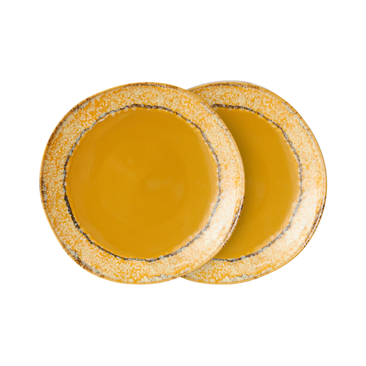 HK LIVING - Assiette à dessert 70s ceramics - Jaune - Grès émaillé HK LIVING - Assiette à dessert 70s ceramics - Jaune - Grès émaillé