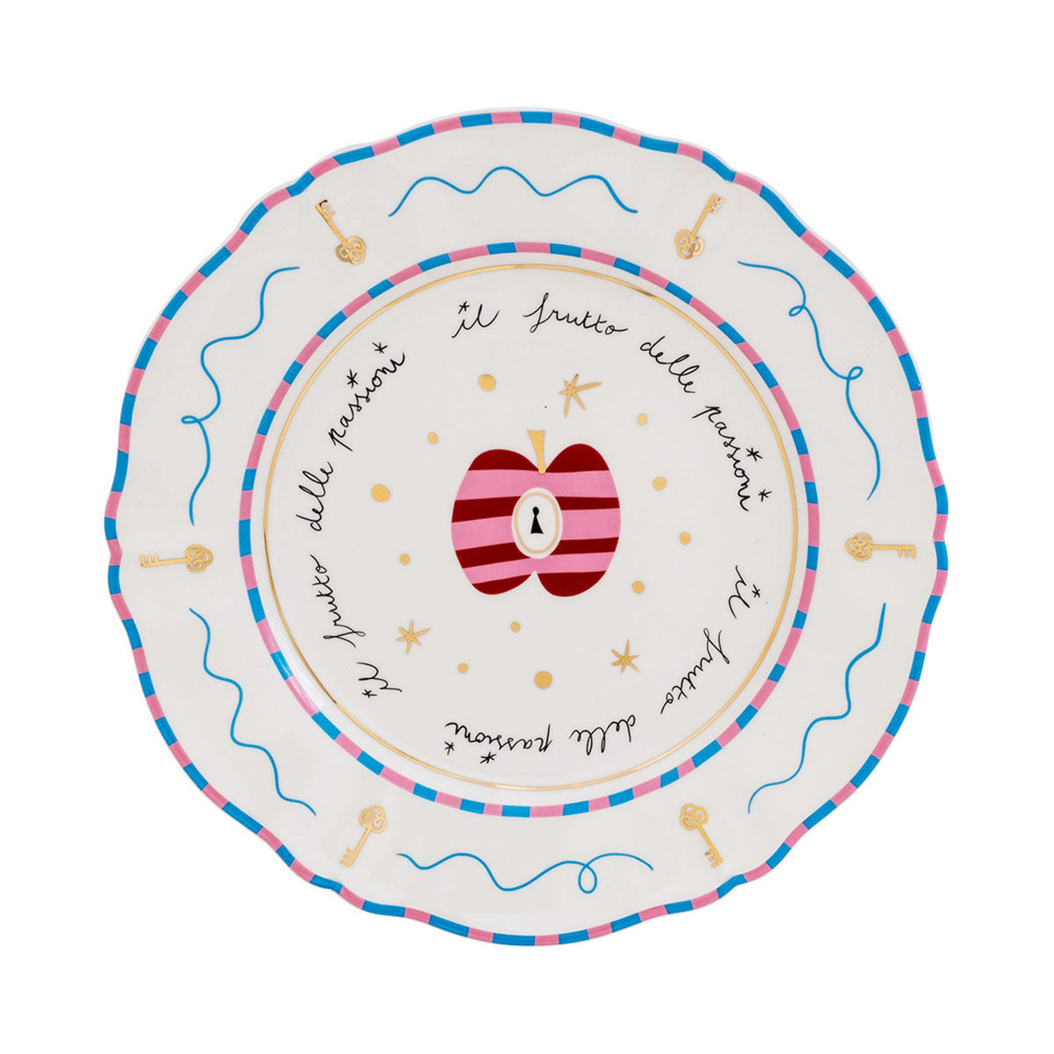 Bitossi Home Pink - Plate Pangea - China - Designer Pangea