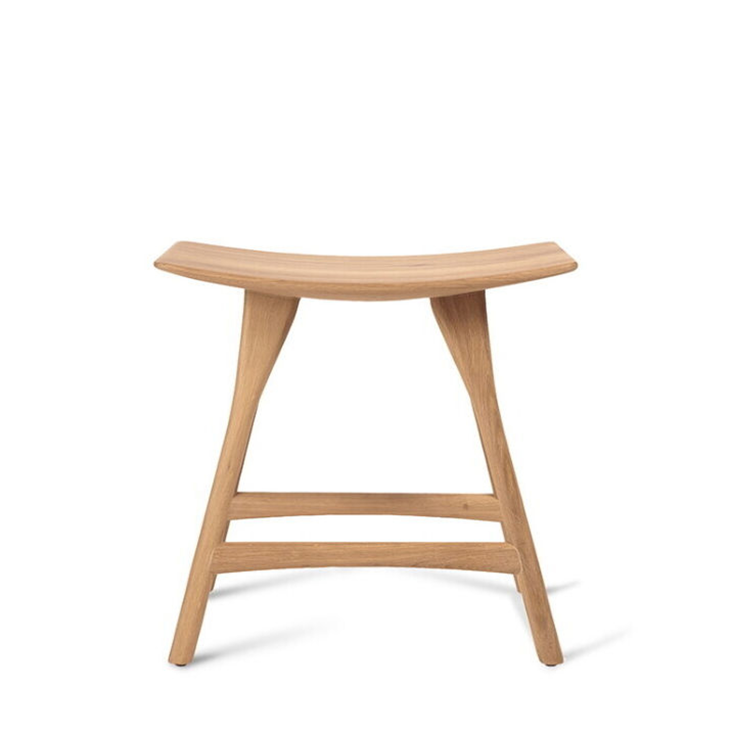 Ethnicraft Grain/Green - Stool Osso - Natural Wood - Solid Oak - Designer &