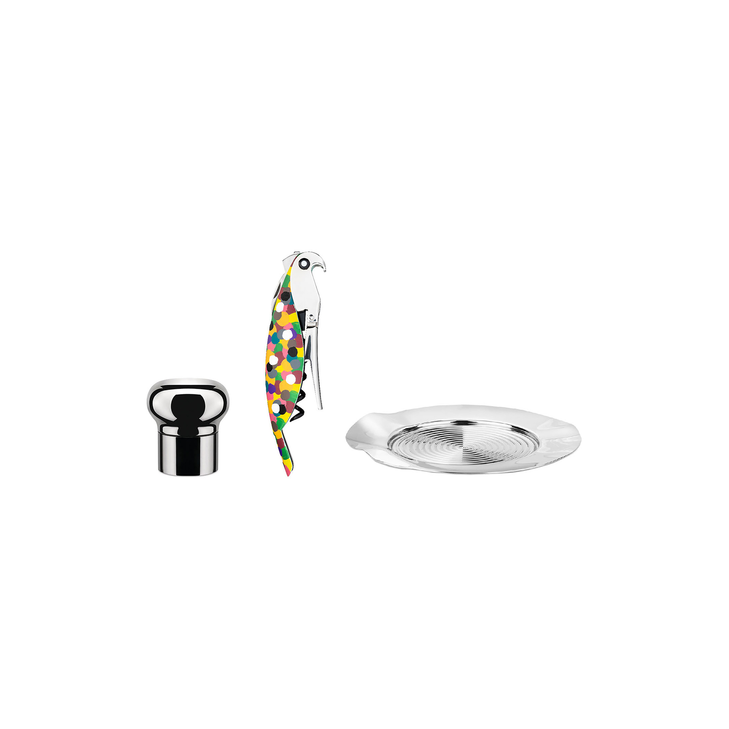 Alessi Black - Box Vin - Cast Aluminium - Designer Alessandro Mendini