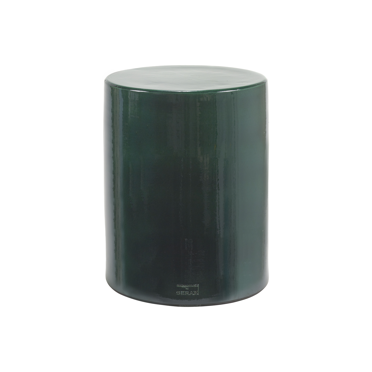 Serax Green - Stool Pawn - Enamelled Sandstone - Designer Marie Michielssen