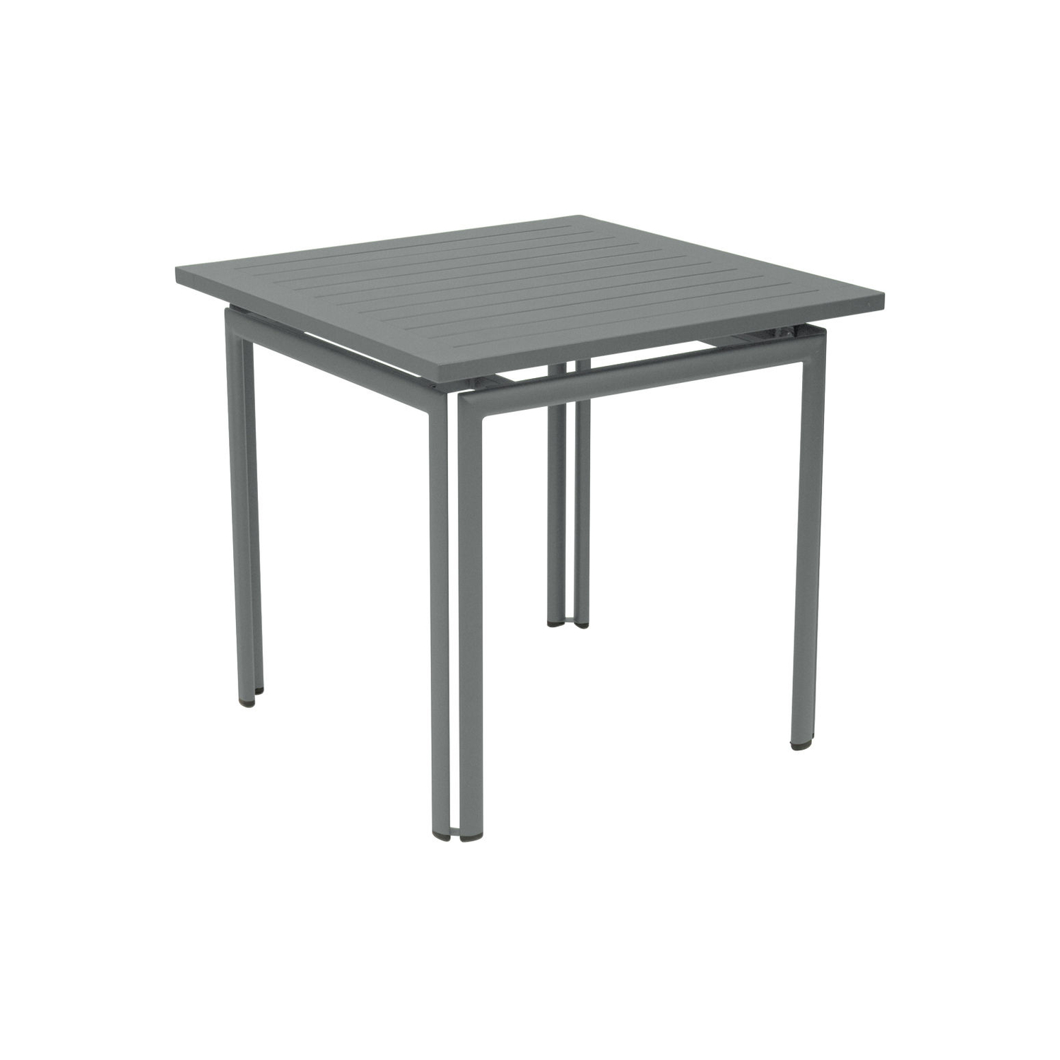 Fermob - Quadratischer Tisch Costa - Grau - Lackiertes Aluminium - Designer Studio Fermob