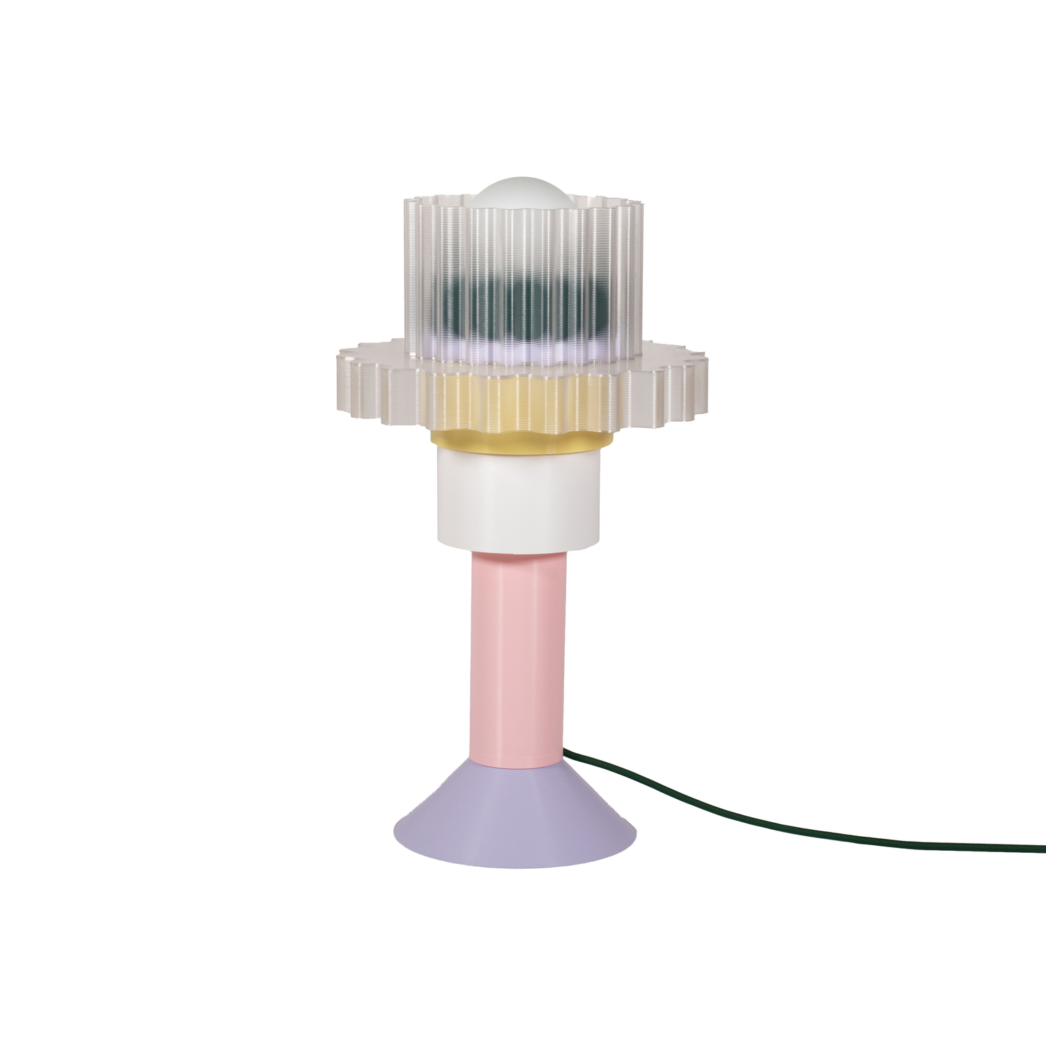 Warren & Laetitia - Lampe de table Gigi - Multicolore - Plastique recyclé - Designer Laetitia Bou Acar Warren & Laetitia - Lampe de table Gigi - Multicolore - Plastique recyclé - Designer Laetitia Bou Acar