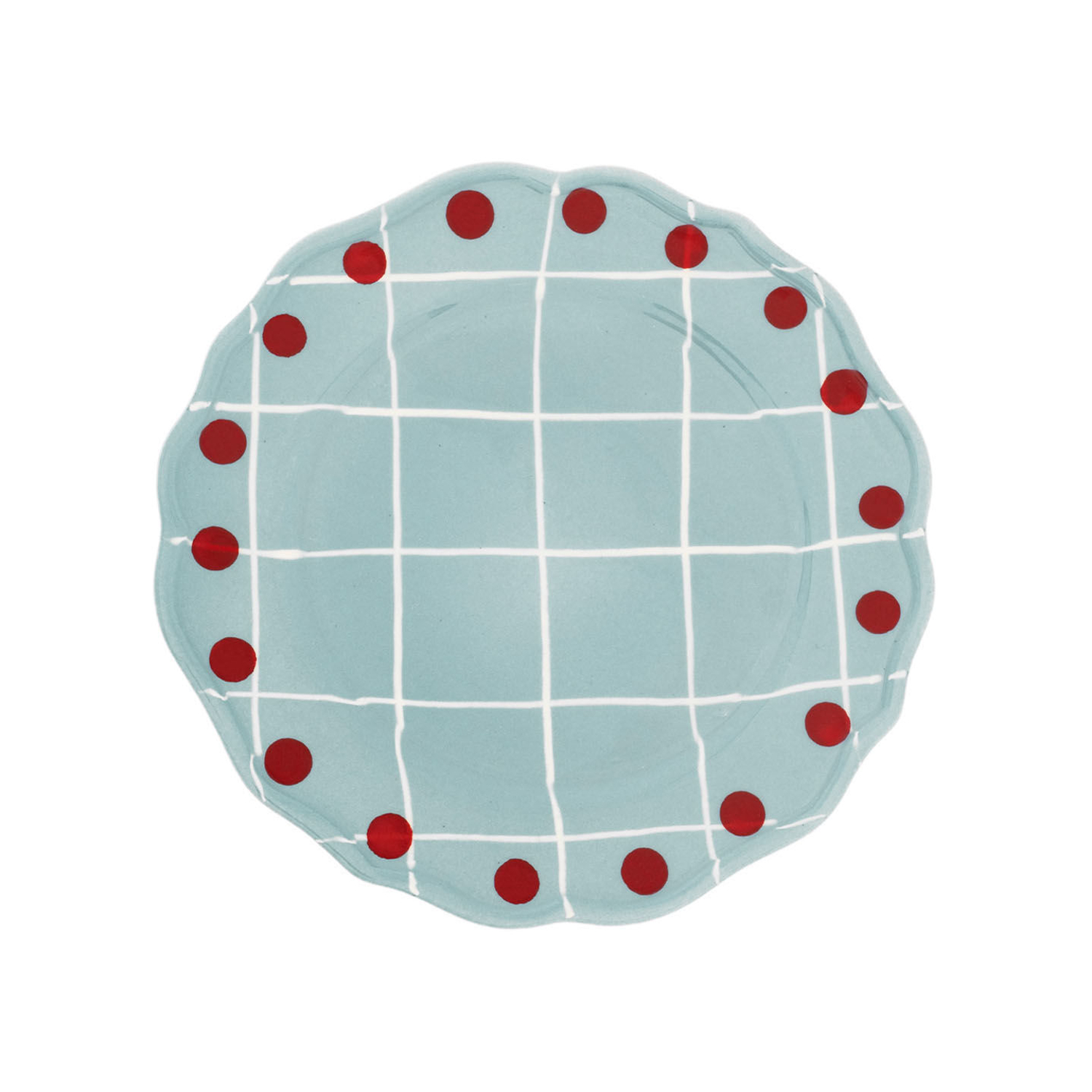 Bitossi Home Blue - Plate Quadri - China