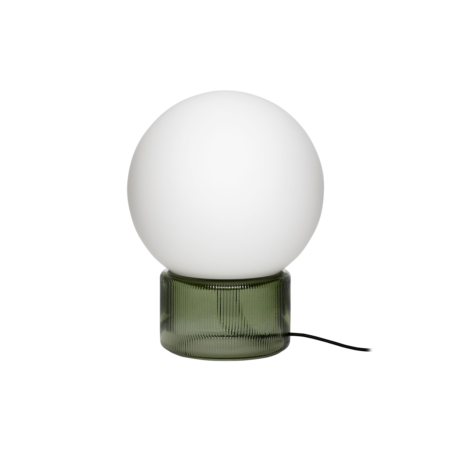 Hübsch Green - Table Lamp Sphere - Mouth Blown Glass