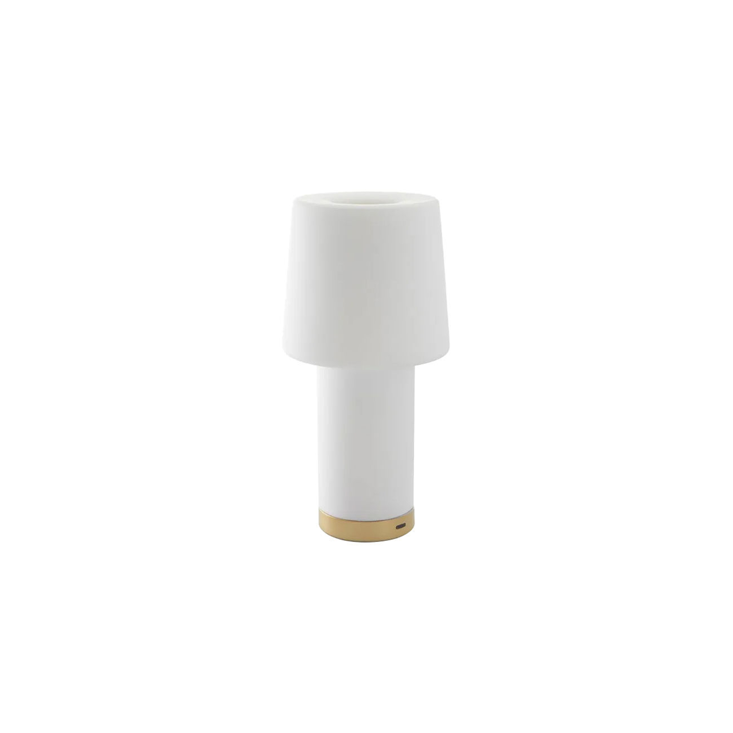 Fontana Arte White - Wireless Rechargeable Outdoor Lamp Cameo - Galvanized Metal - Designer Claesson Koivisto Rune