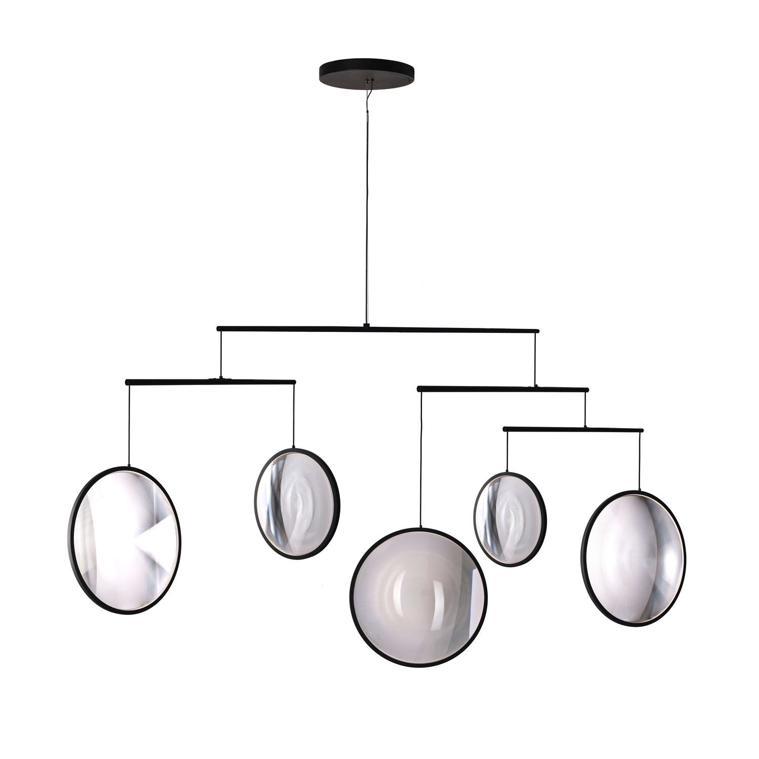 Dcw Éditions Black - Pendant Focus - Aluminium - Designer Yuji Okitsu