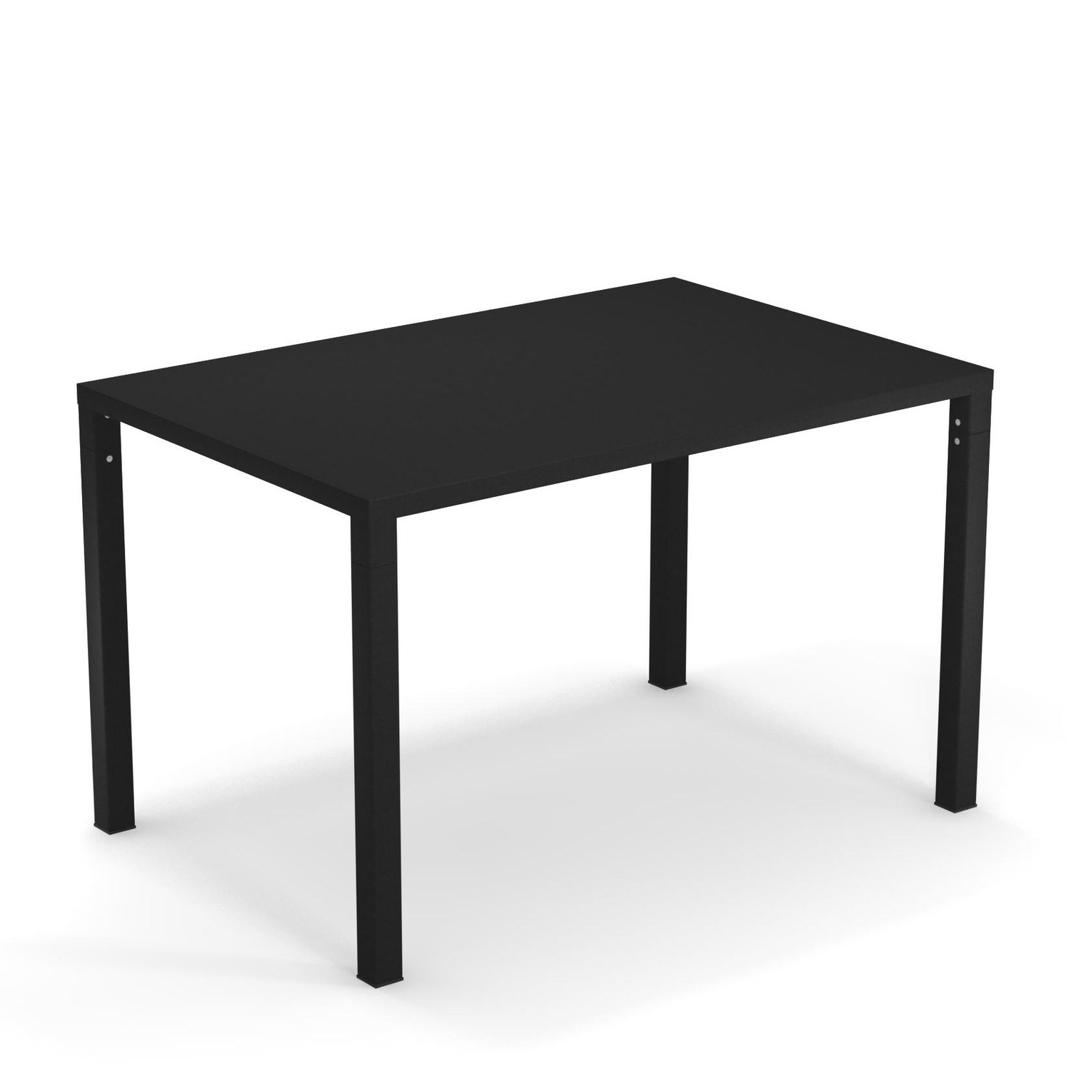 Emu - Rechteckiger Tisch Nova - Schwarz - Gefirnister Stahl - Designer Aldo Ciabatti