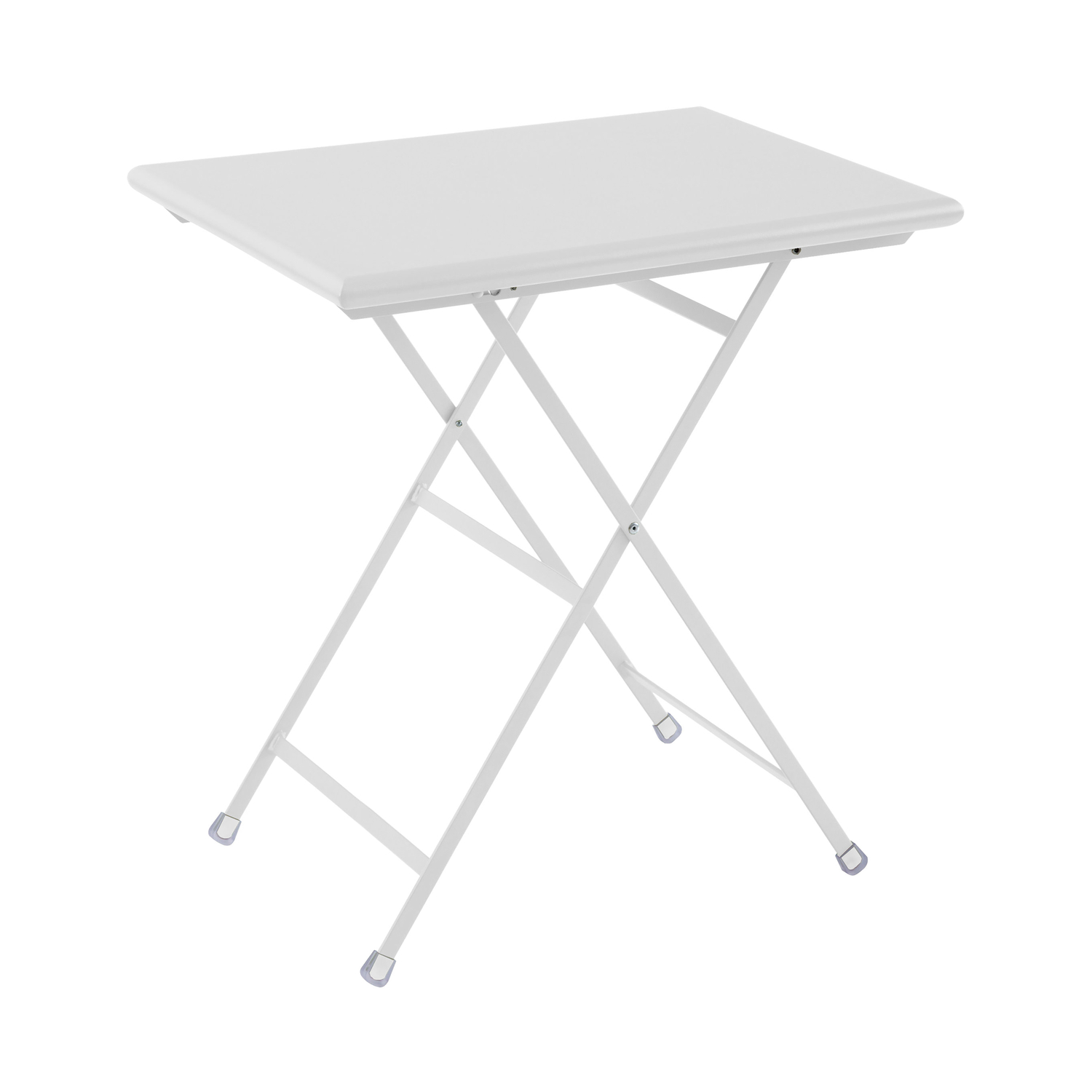 Emu White - Rectangular Table Arc En Ciel - Varnished Steel
